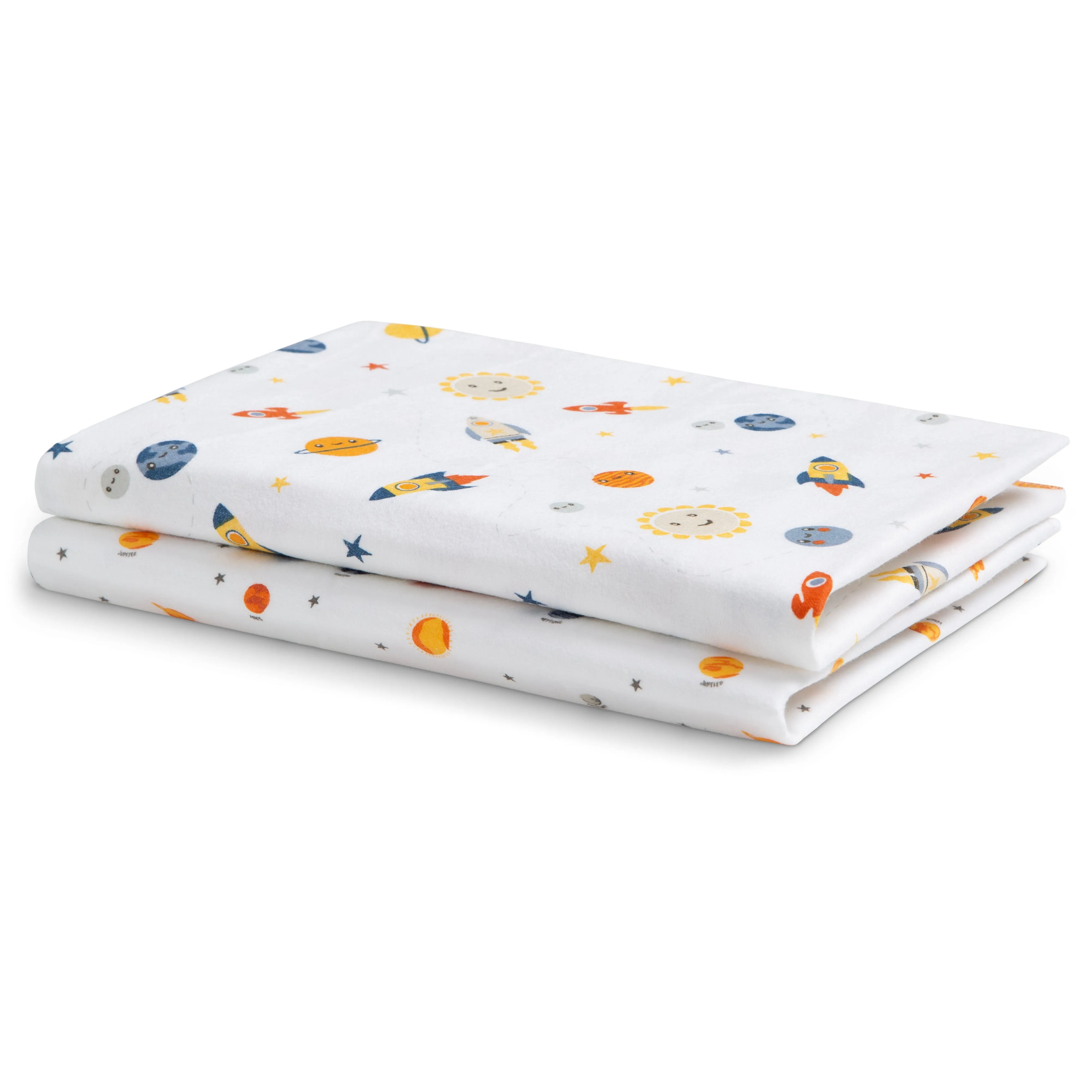 100% Cotton Flannel Baby Receiving Blankets - 2 Pack