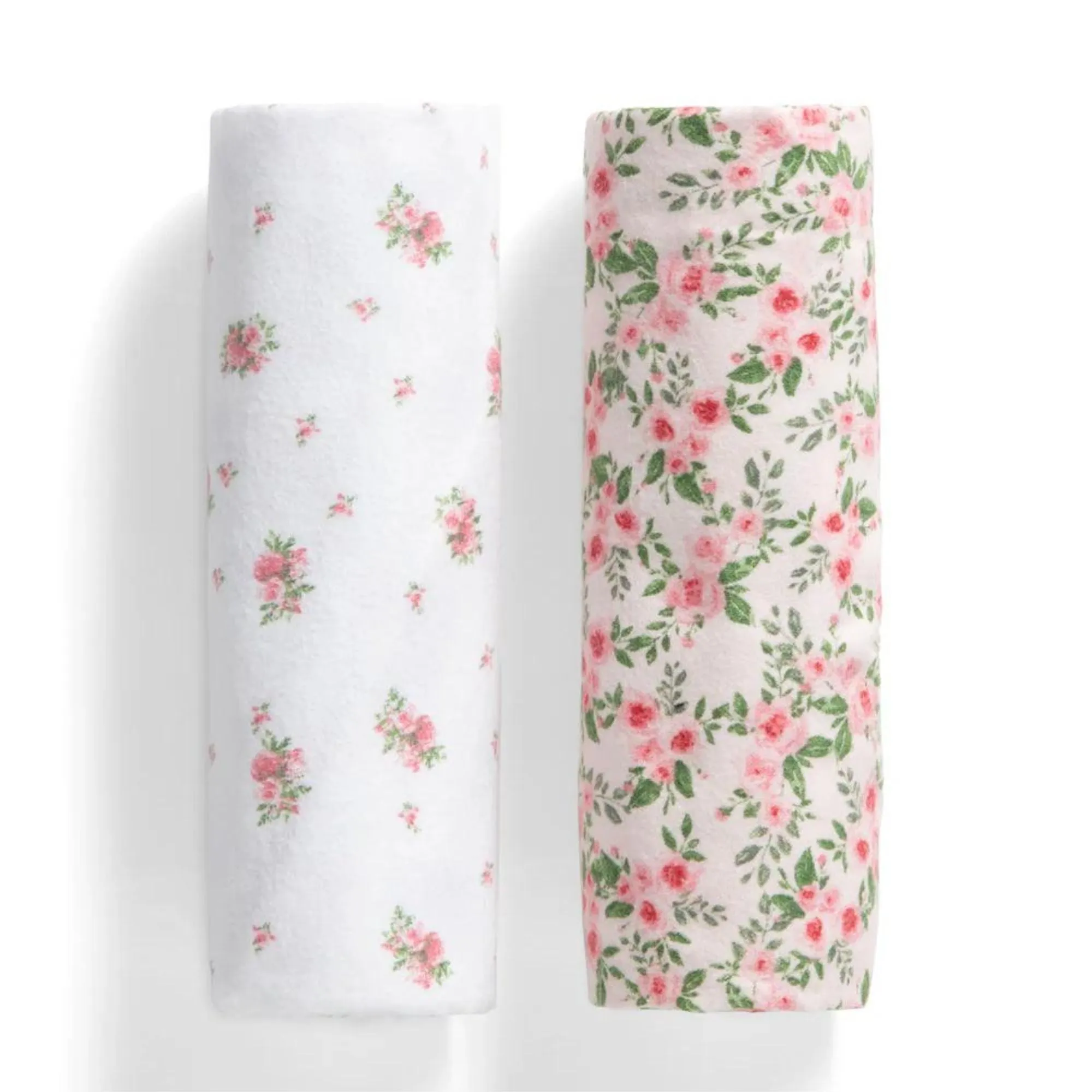 100% Cotton Flannel Baby Receiving Blankets - 2 Pack