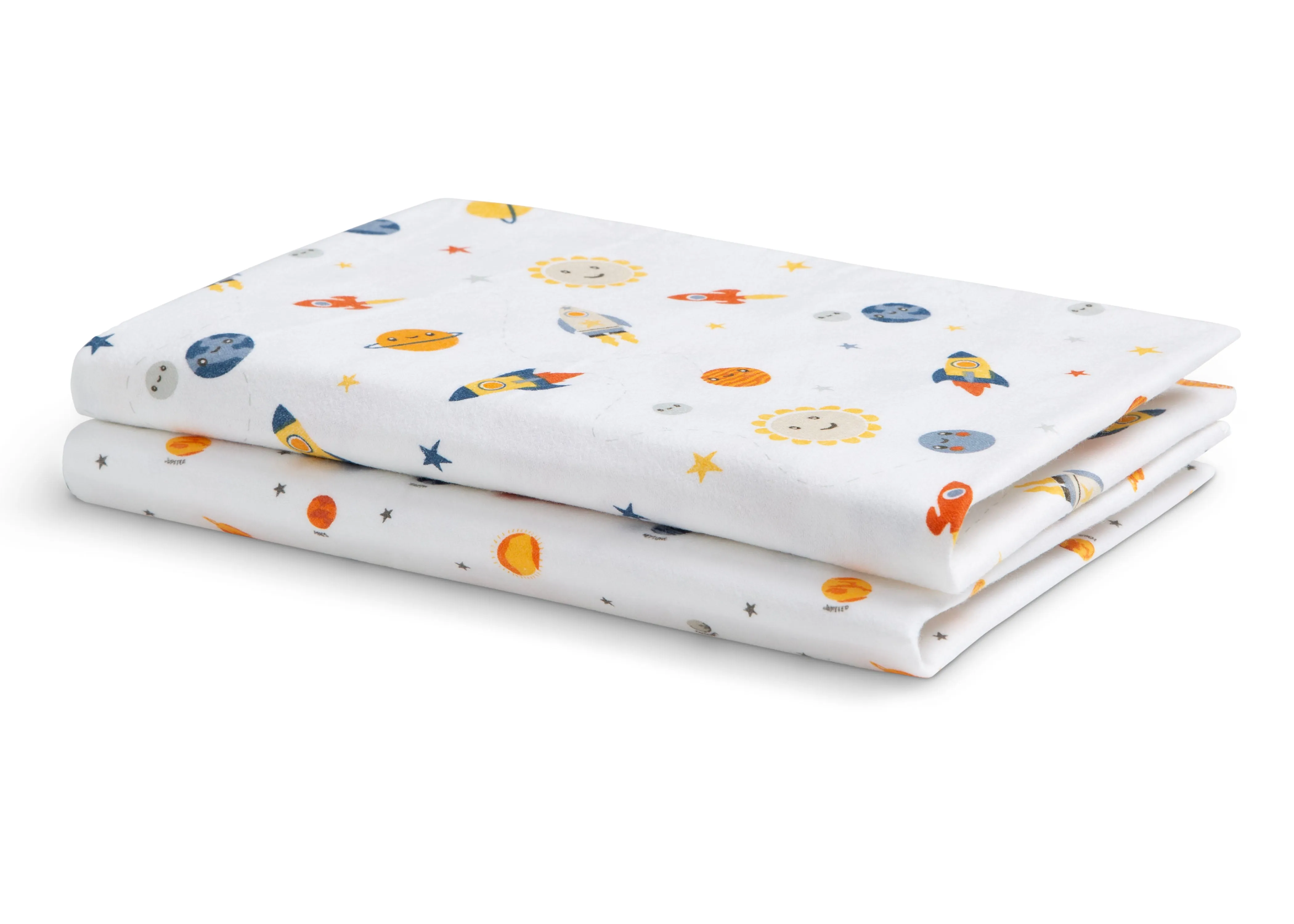 100% Cotton Flannel Baby Receiving Blankets - 2 Pack
