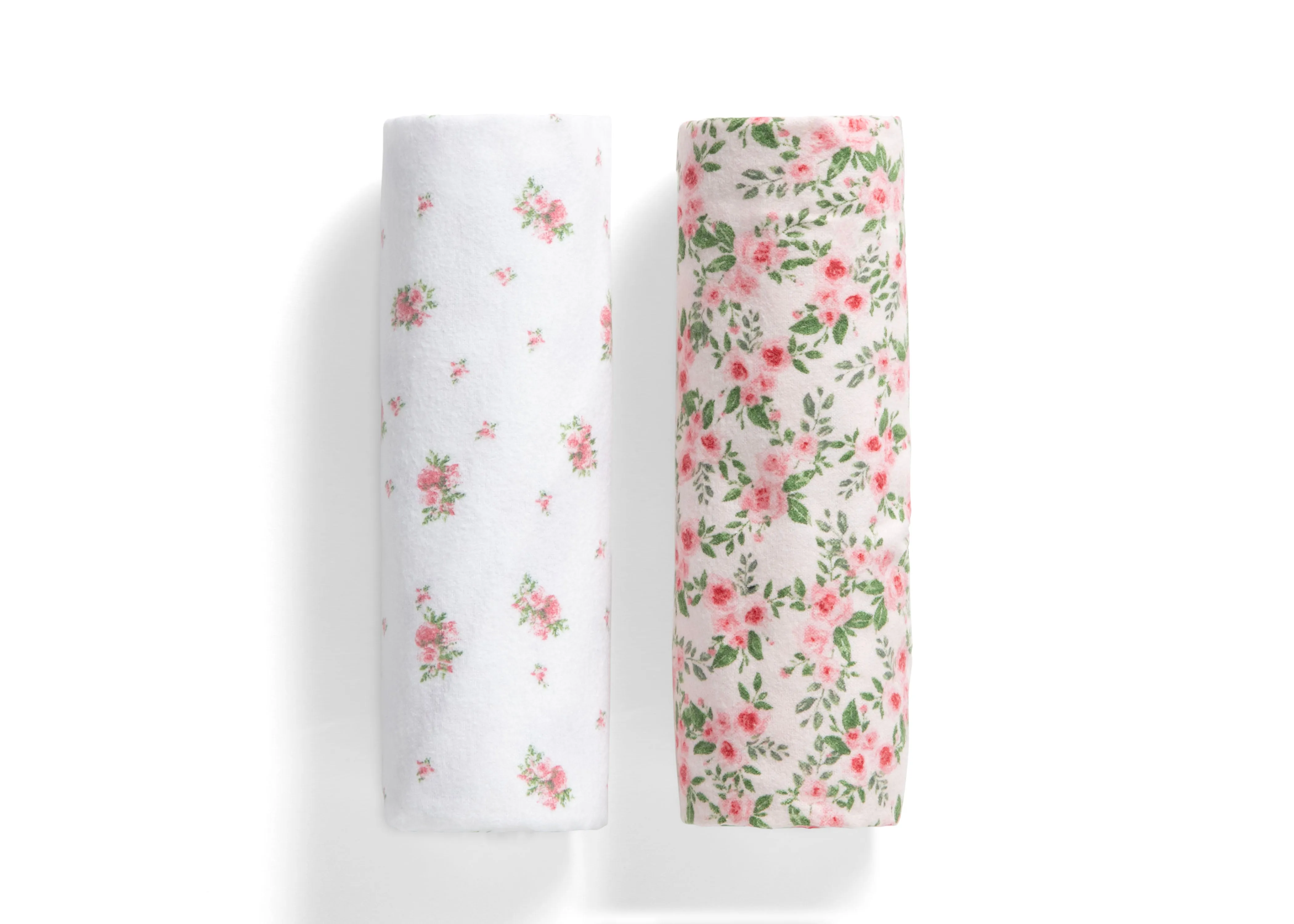 100% Cotton Flannel Baby Receiving Blankets - 2 Pack