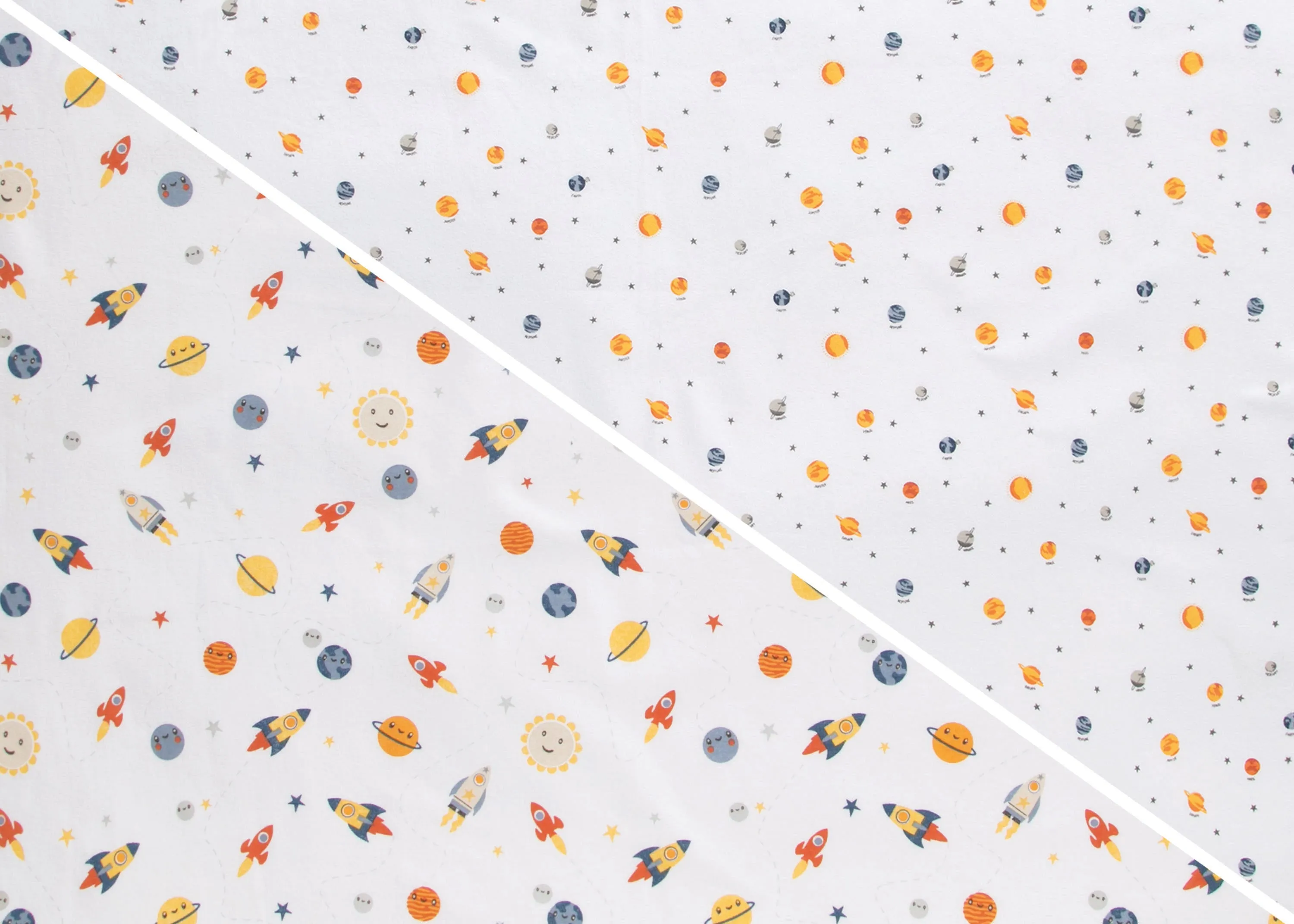 100% Cotton Flannel Baby Receiving Blankets - 2 Pack