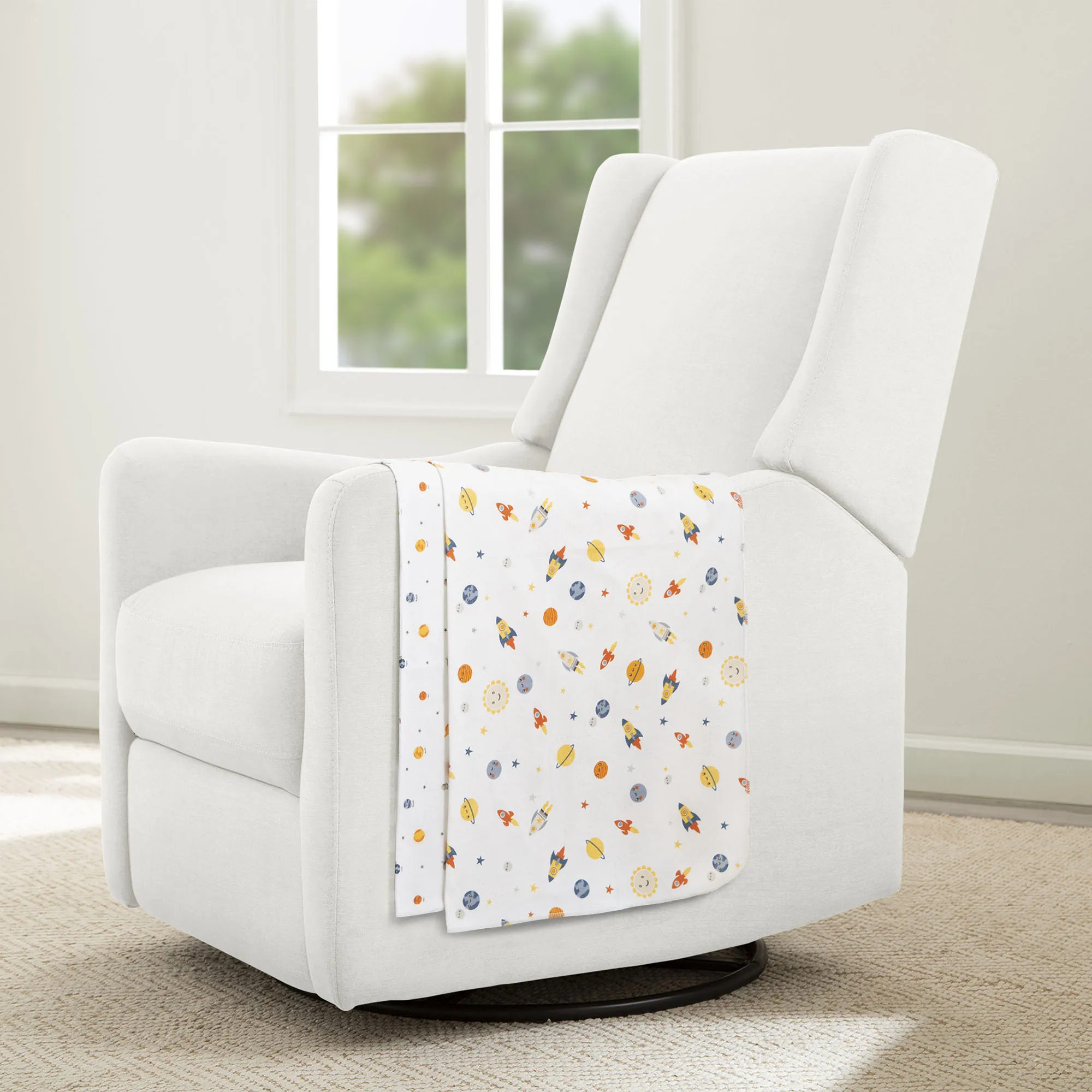 100% Cotton Flannel Baby Receiving Blankets - 2 Pack