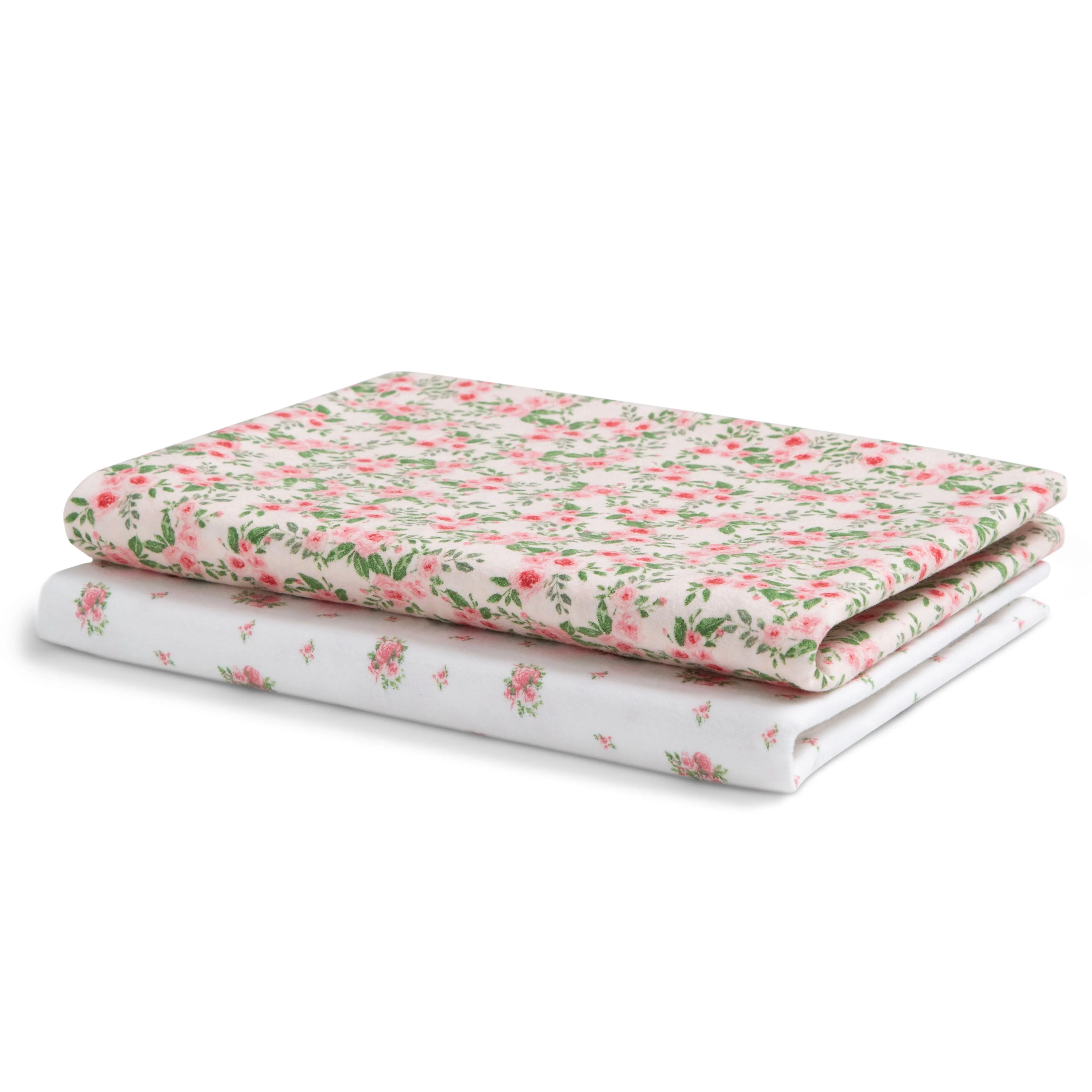 100% Cotton Flannel Baby Receiving Blankets - 2 Pack