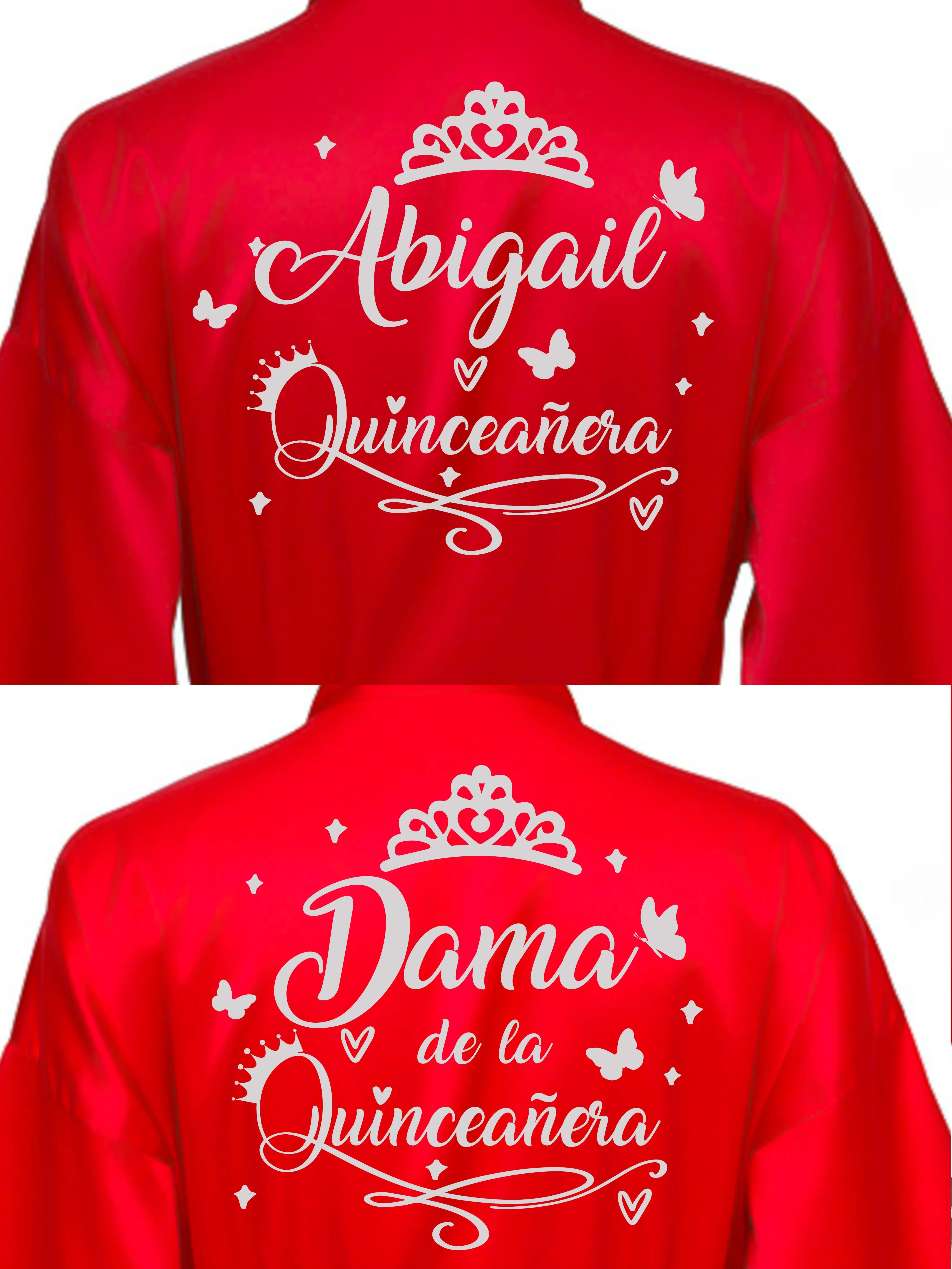 2 Batas quinceanera Red with Silver