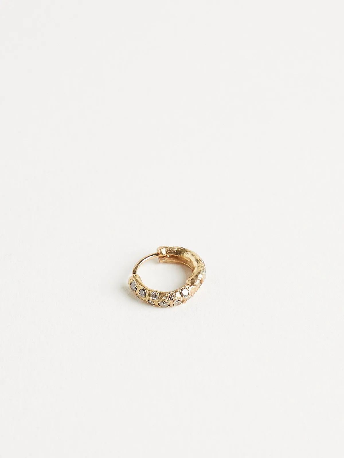 3062 Earrings in 14k Yellow Gold with 38 Brown Diamonds