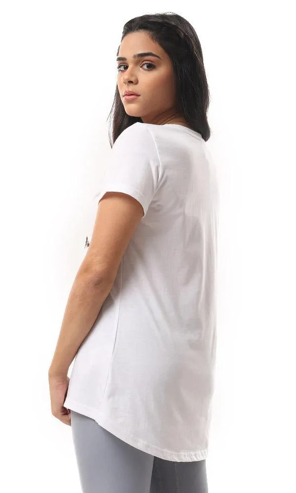 57596 Harley Quinn Crew Neck Slip On T-Shirt - White