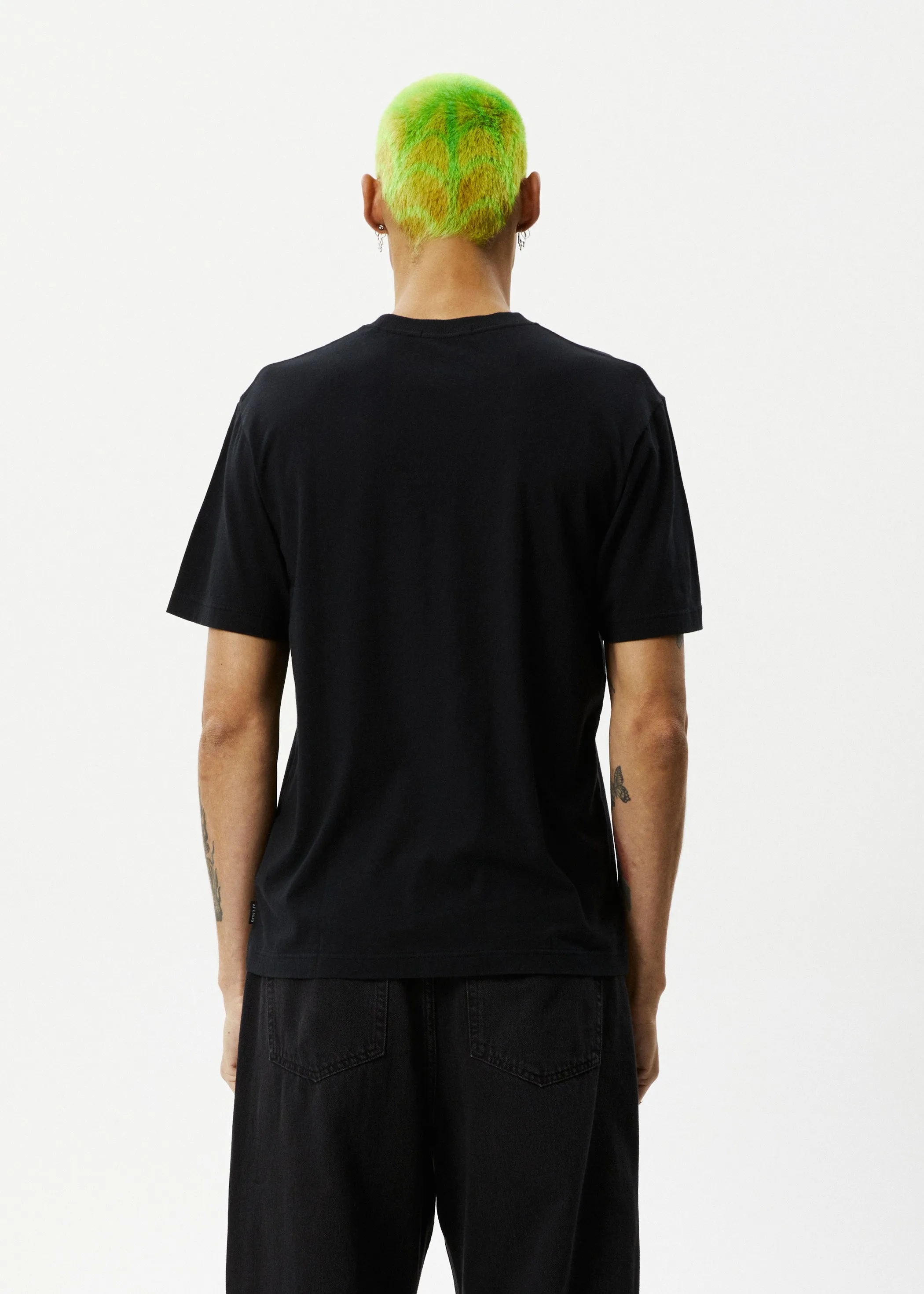 AFENDS Mens Space - Retro Fit Tee - Black