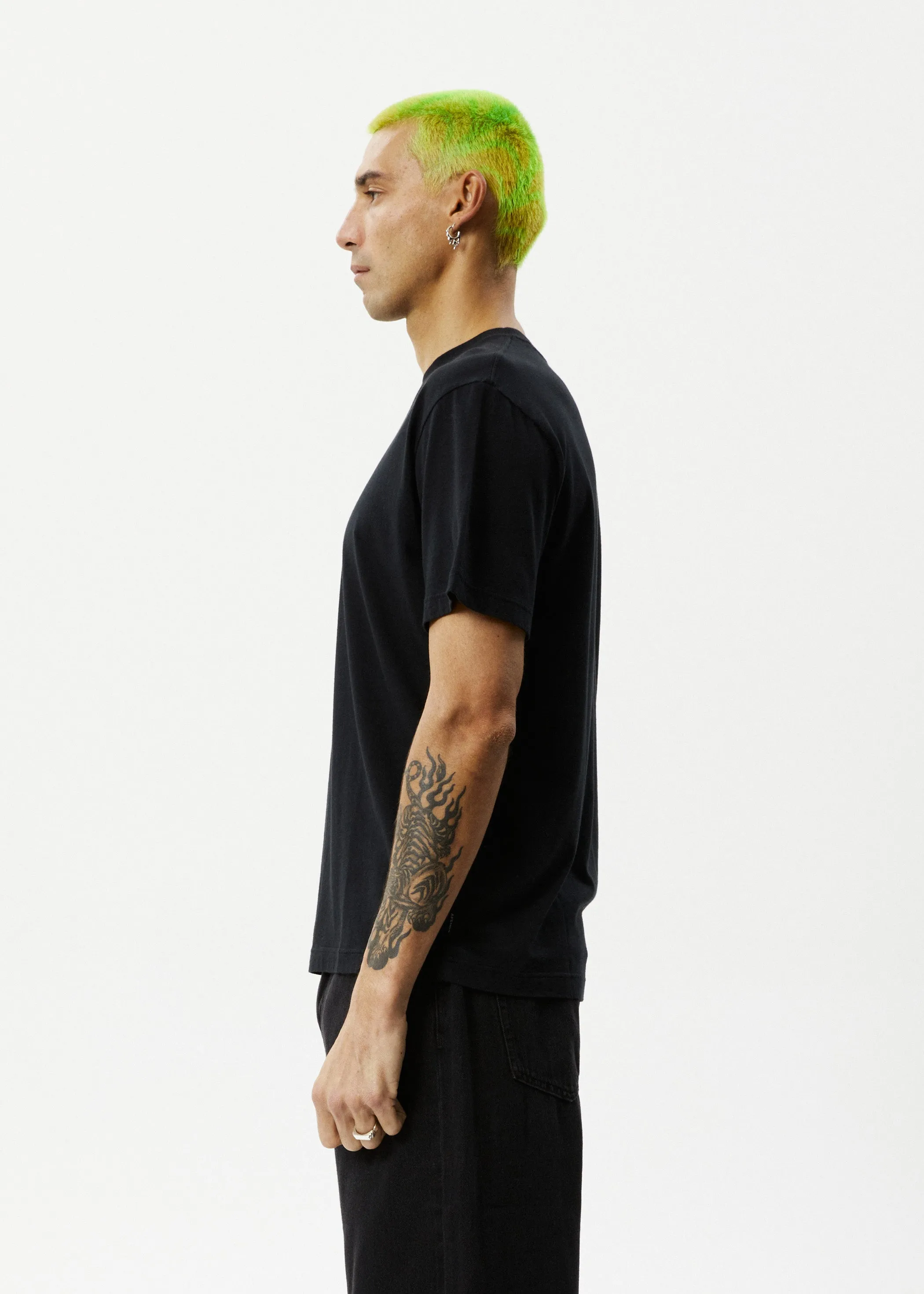 AFENDS Mens Space - Retro Fit Tee - Black