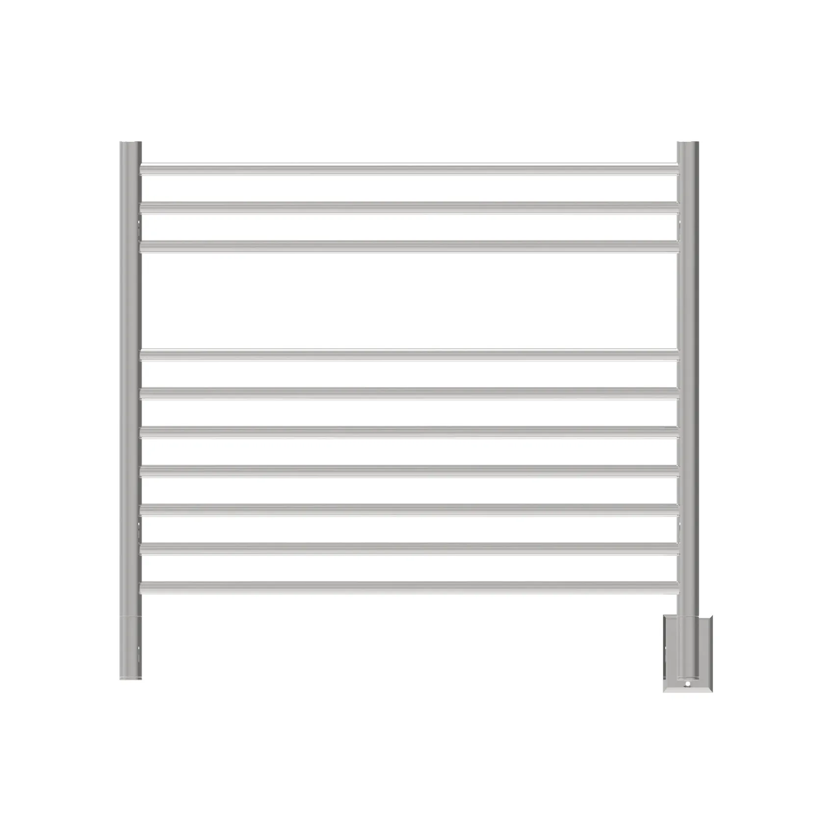 Amba KSP Jeeves Model K Straight 10 Bar Hardwired Towel Warmer in Polished