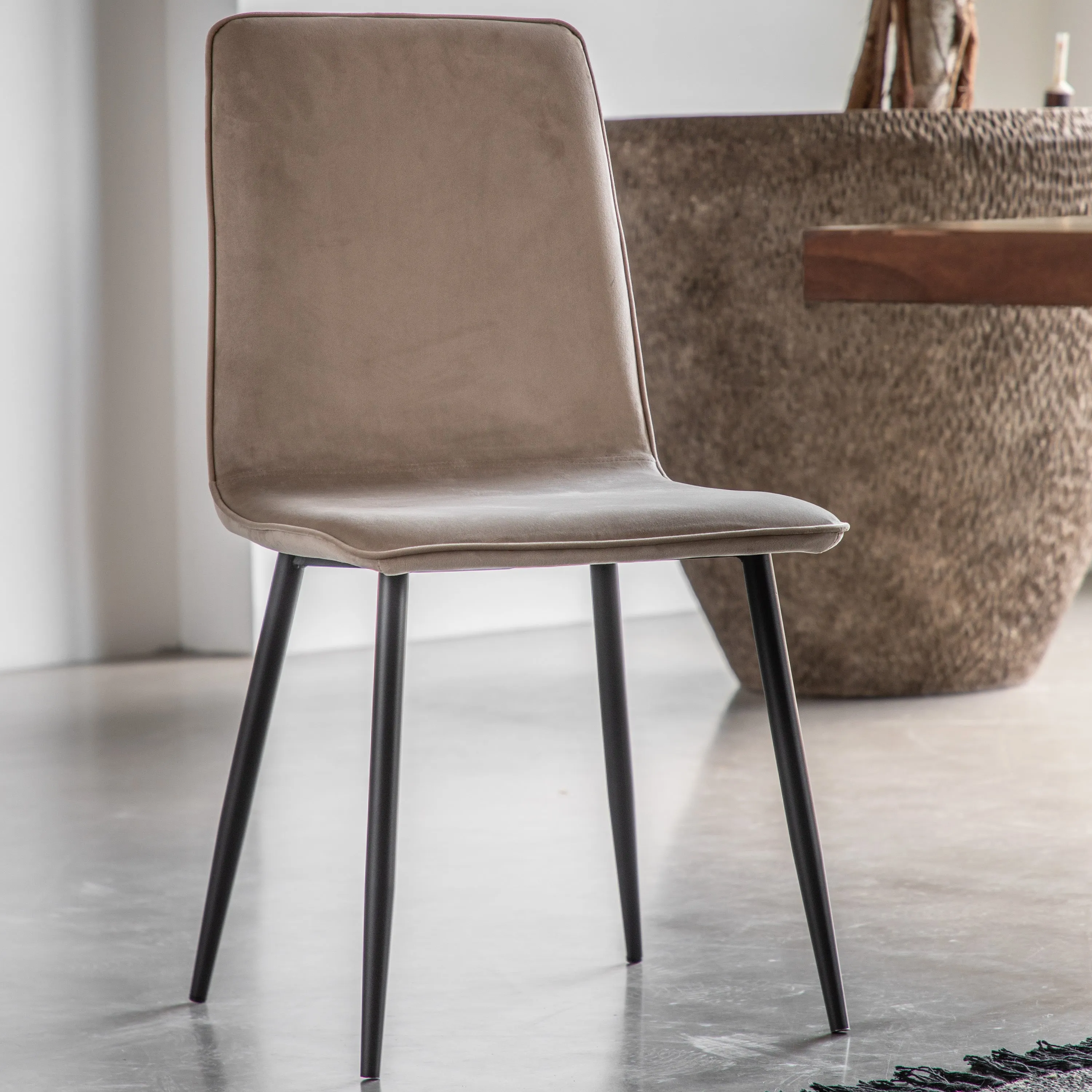 Amos Widdicombe Dining Chair Taupe (2pk)