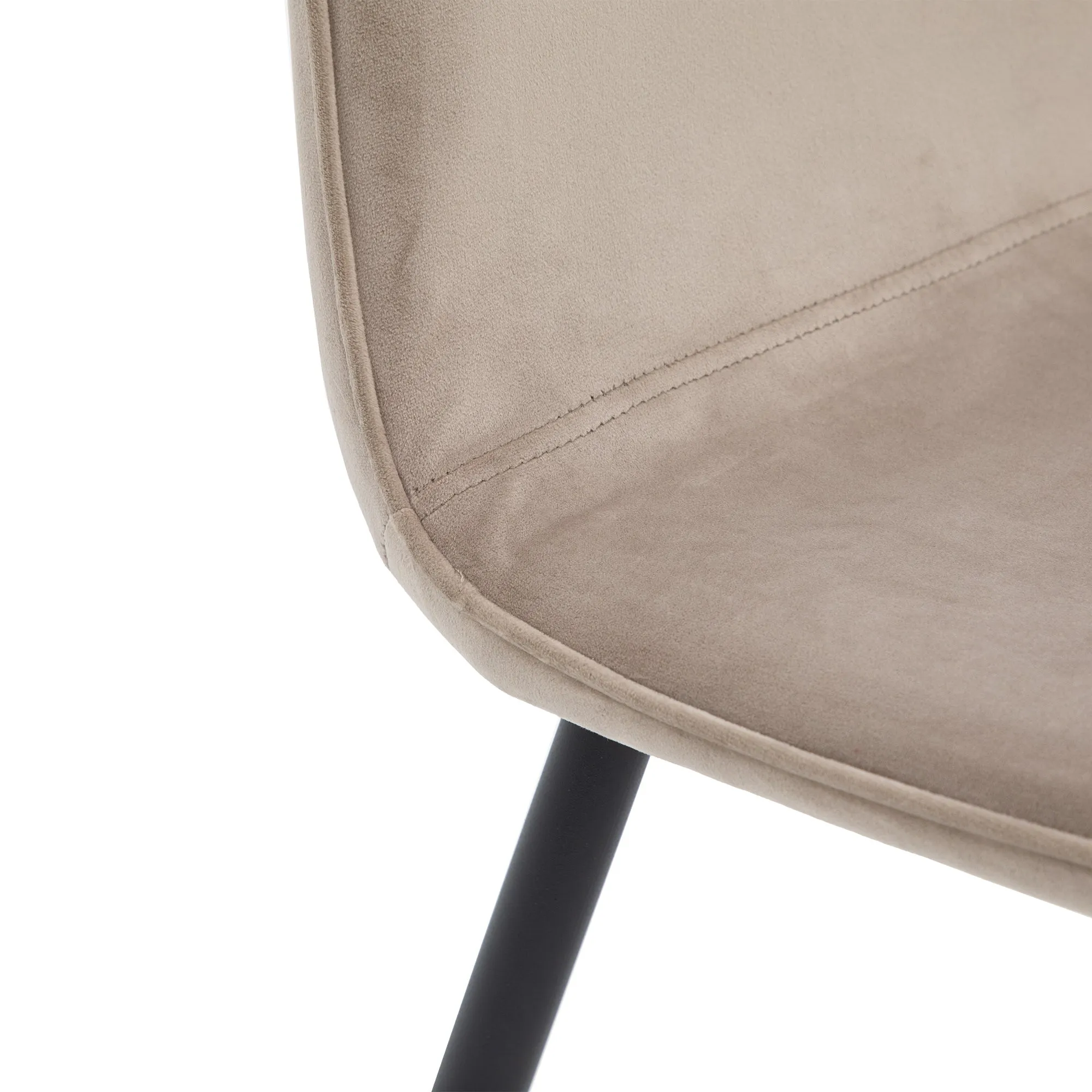 Amos Widdicombe Dining Chair Taupe (2pk)