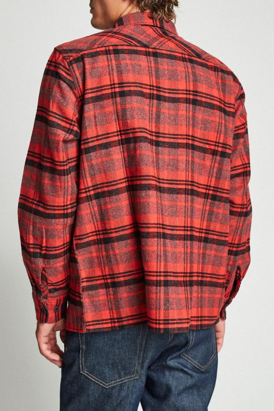 Archie L/S Flannel - Red/Black Combo