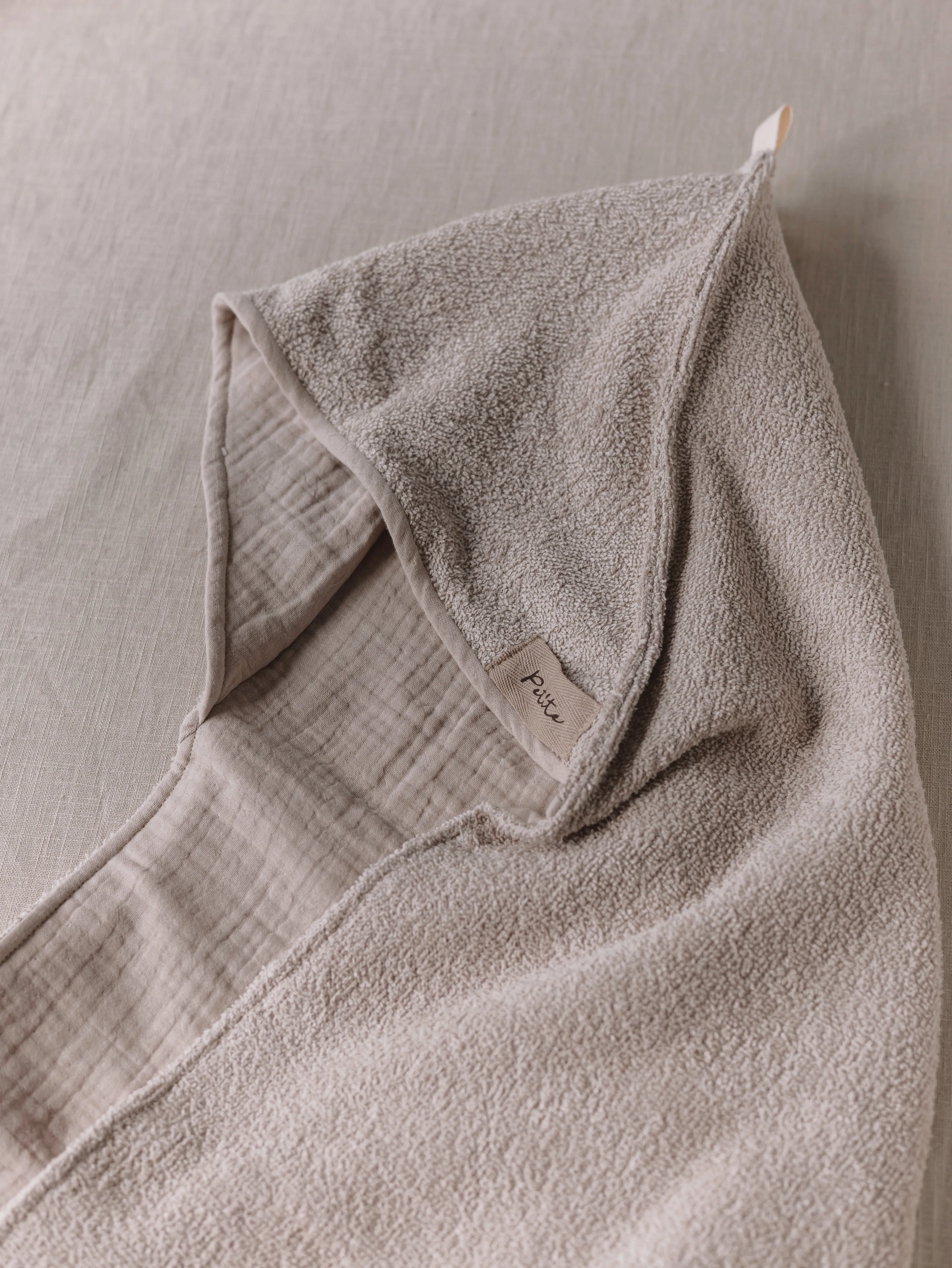 Baby Hooded towel  /  light beige