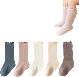 Baby Toddler Girls Ruffle Socks Girl's Frilly Dress Baby Summer Mesh Solid Crew Socks