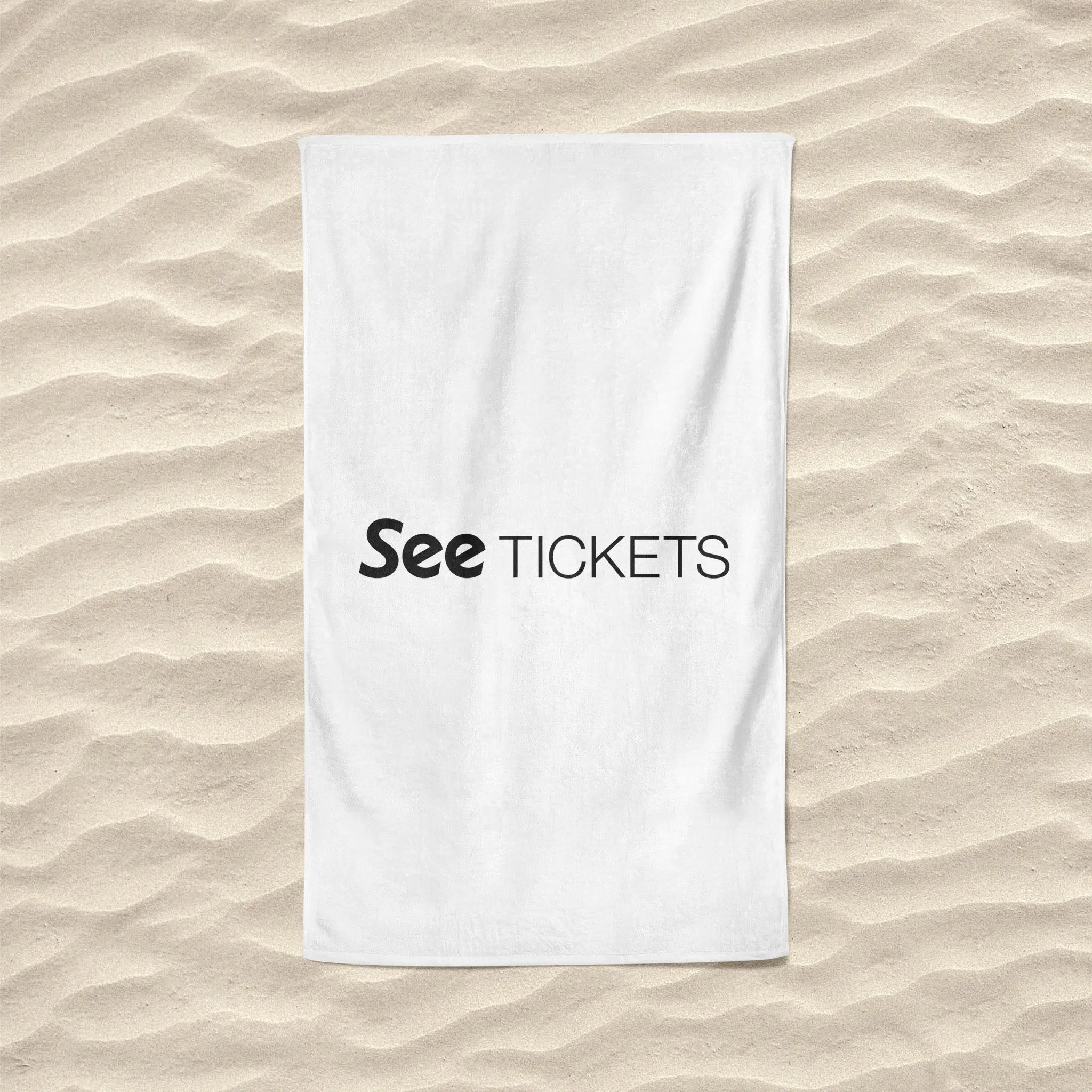 Beach Towel - See Tickets black