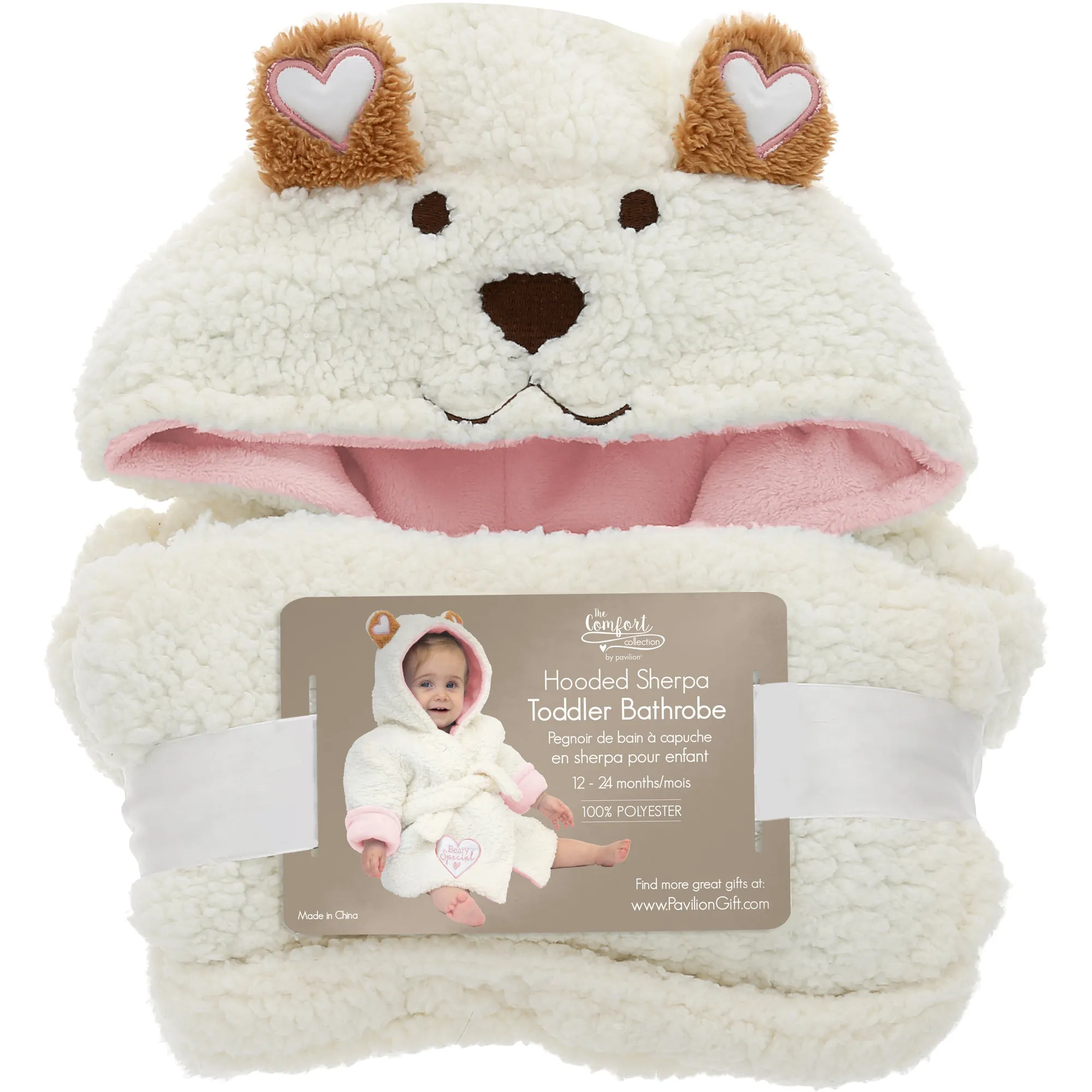 Beary Special Pink - Toddler Bathrobe