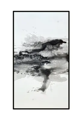 Black Abstract Oil Painting | Liang & Eimil Flow IV