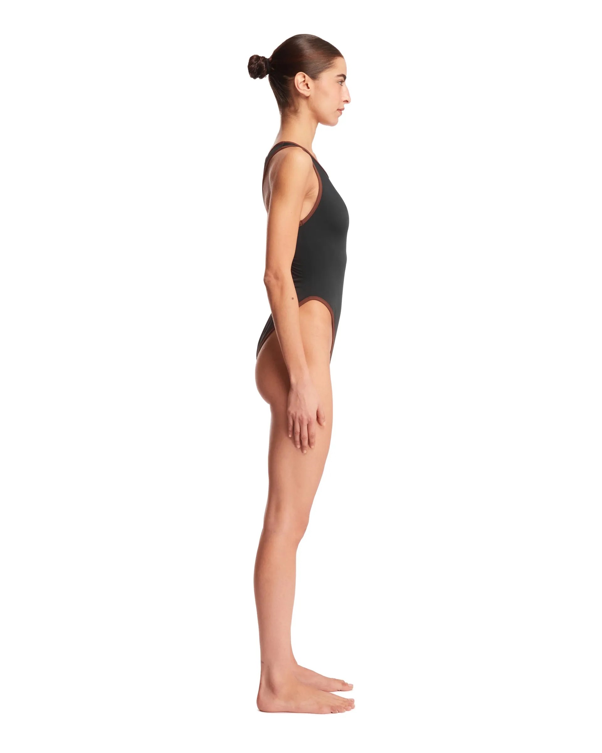 Black One-Piece Swimsuit