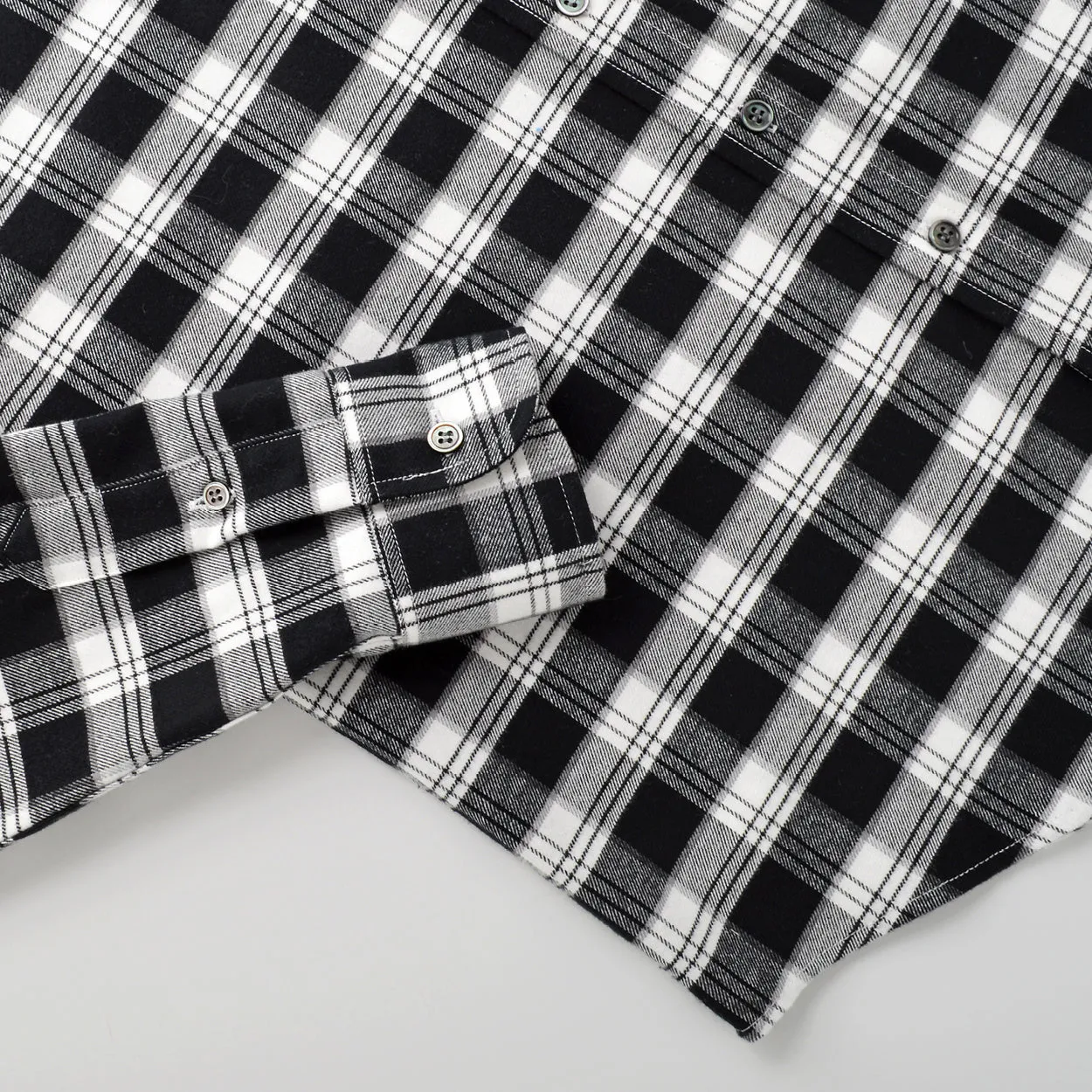 Black Plaid Flannel Shirt