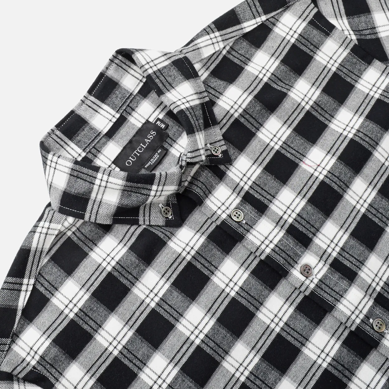 Black Plaid Flannel Shirt