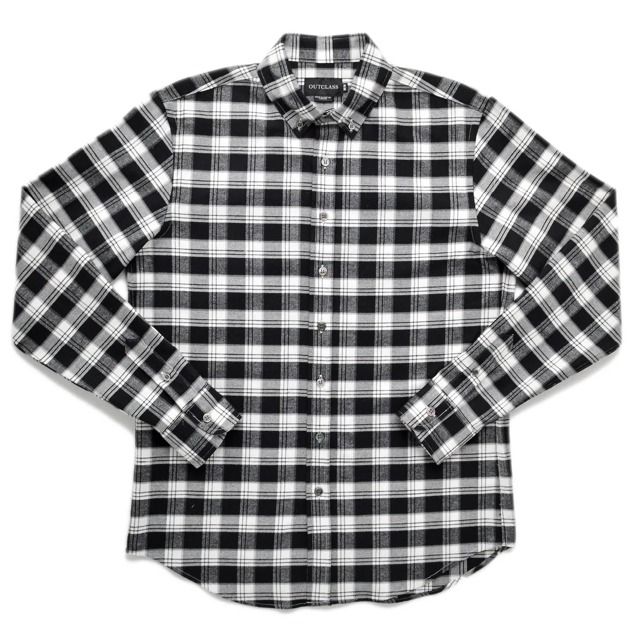 Black Plaid Flannel Shirt