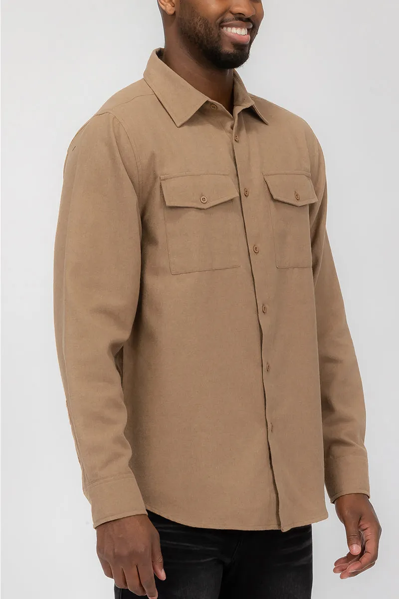 BLANK BRUSHED FLANNEL