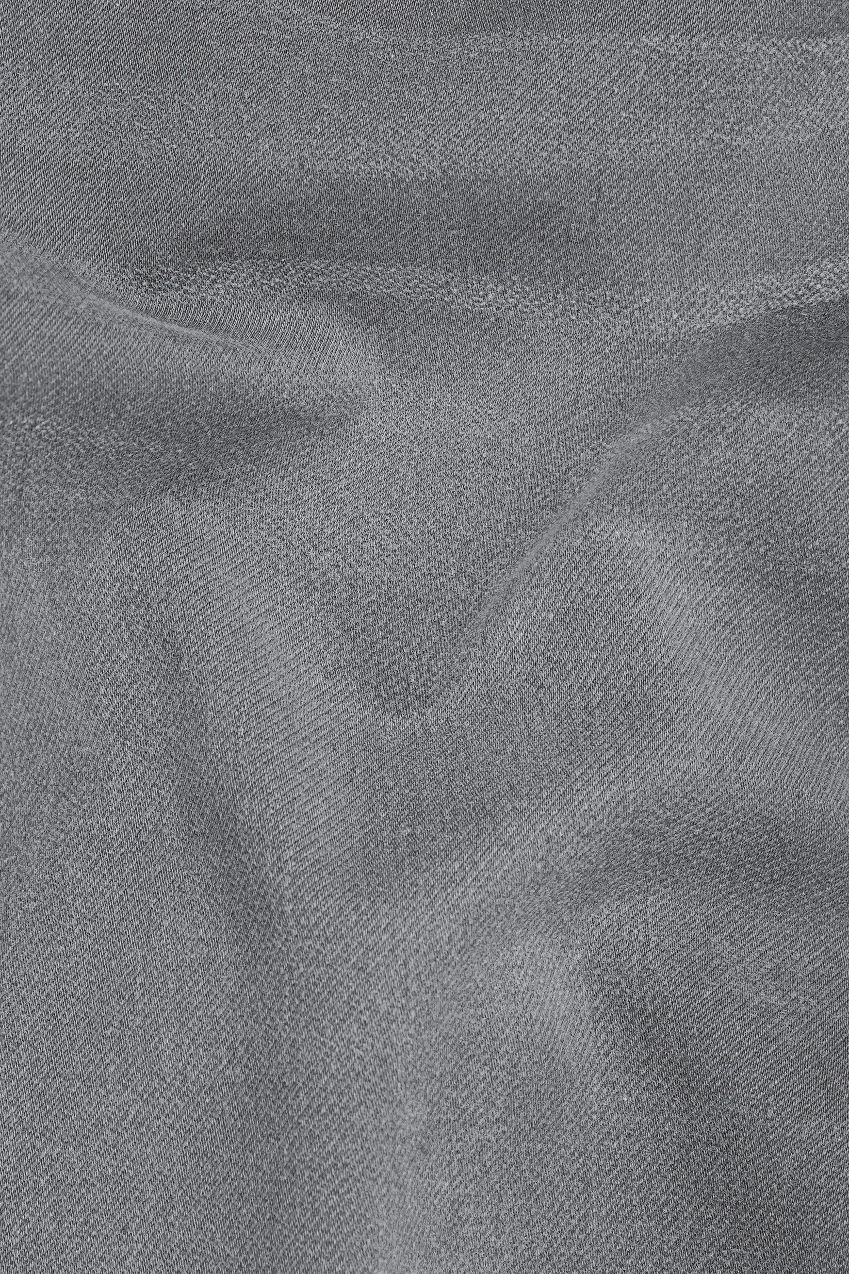 Boulder Gray Whiskering Wash Stretchable Denim