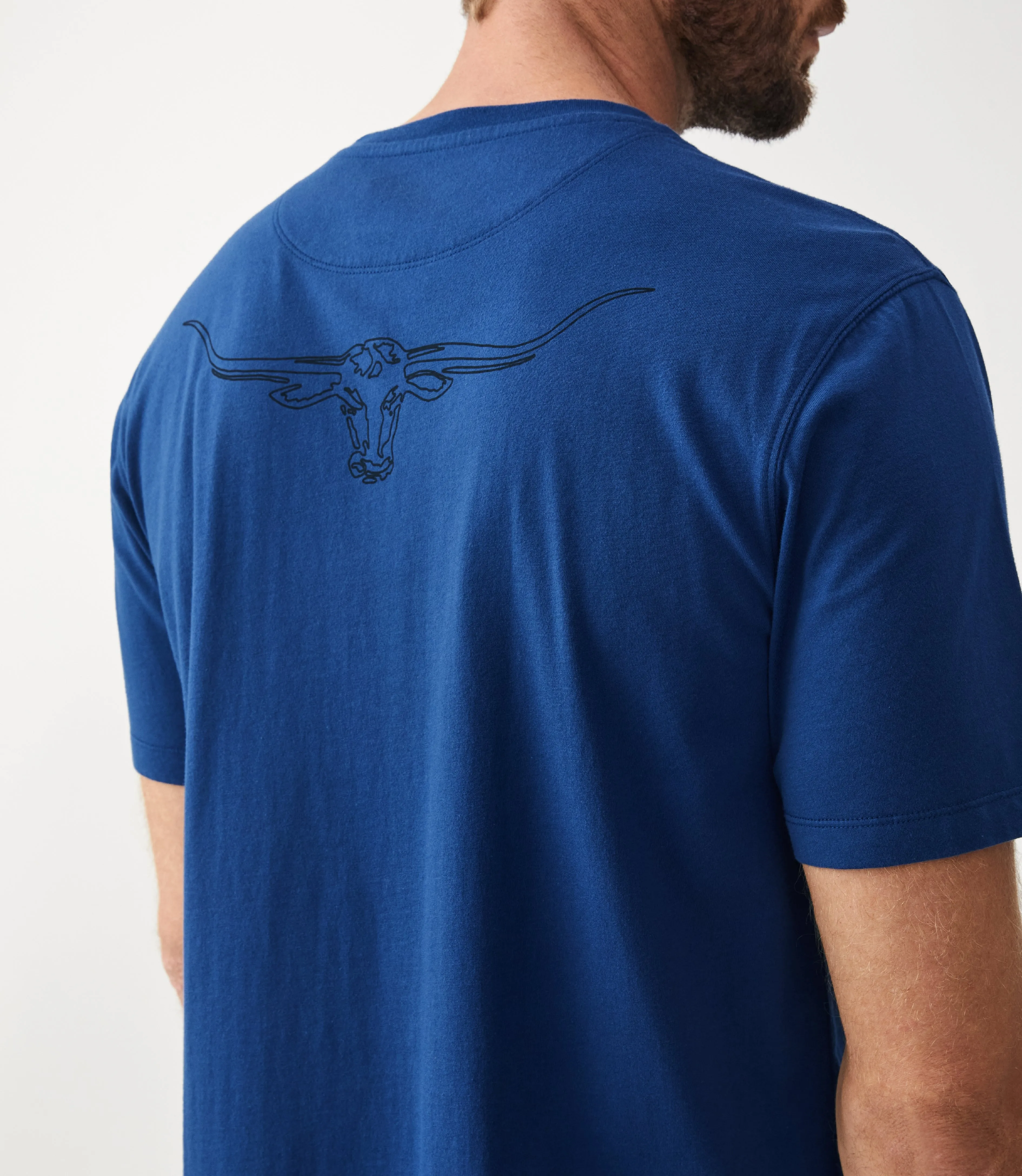 Byron Tee - Blue/Black