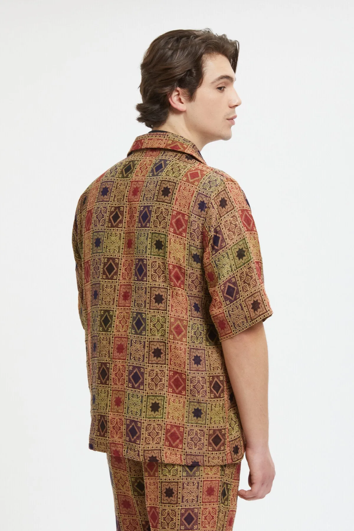 Cabana Shirt Poly India Jacquard