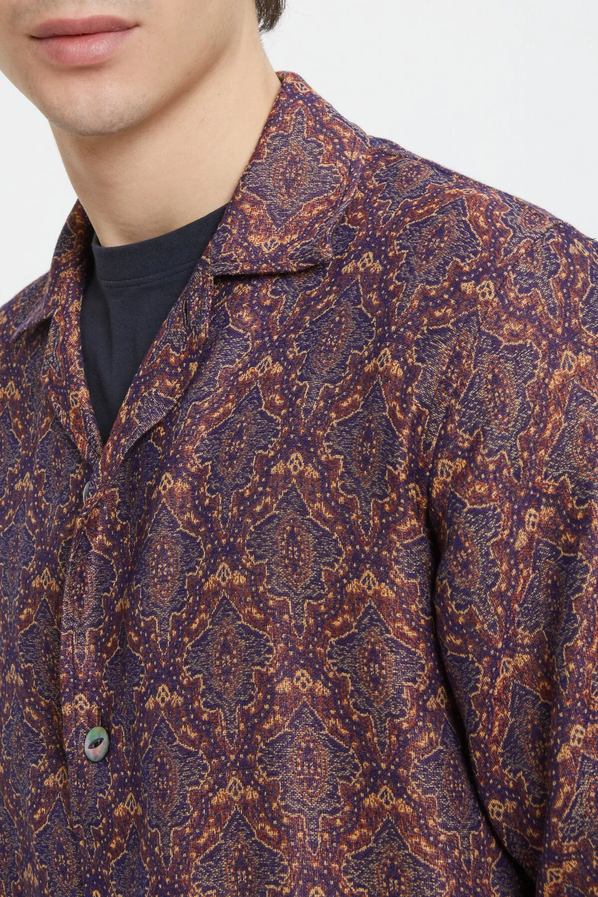 Cabana Shirt Poly India Jacquard