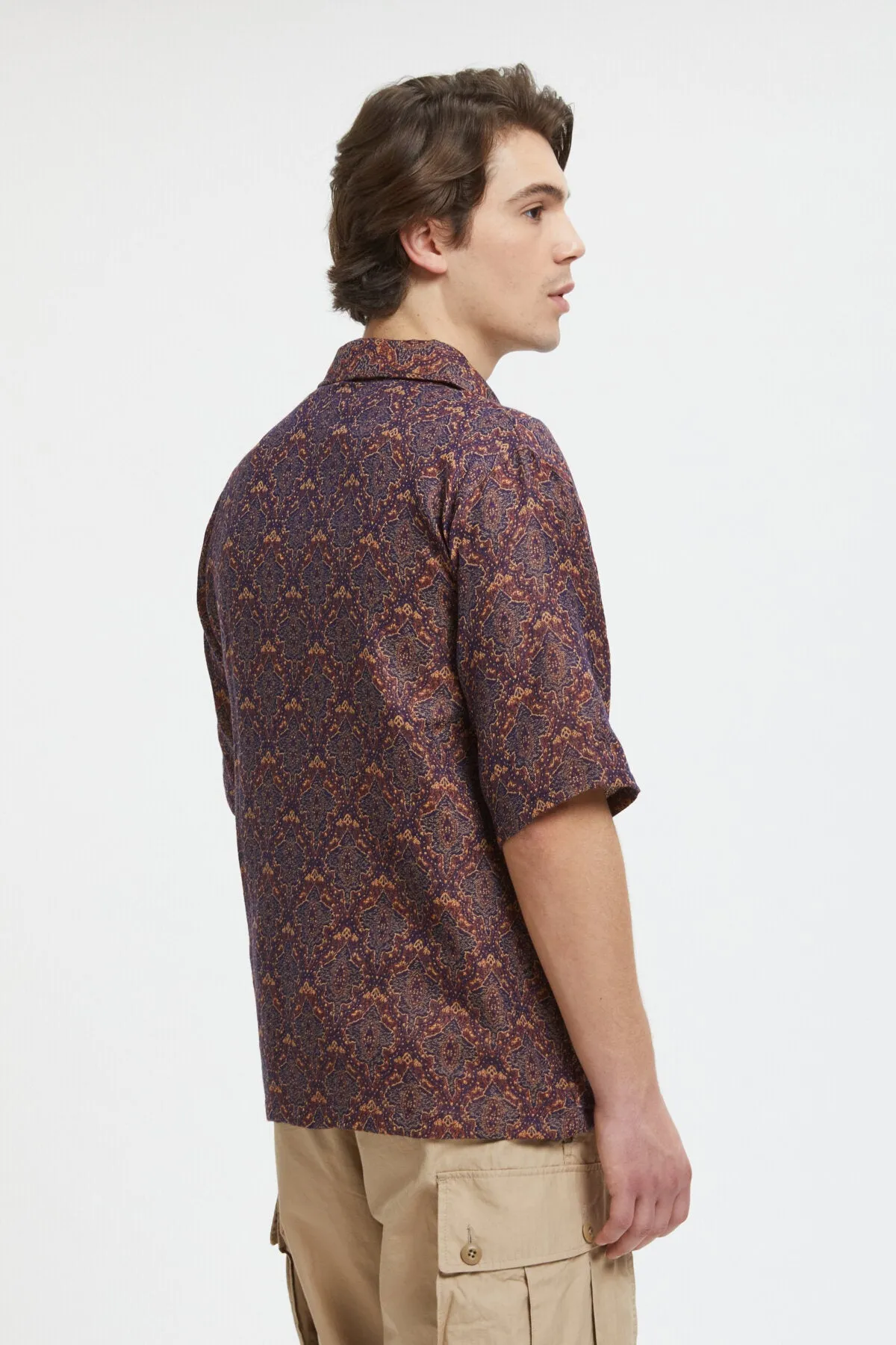 Cabana Shirt Poly India Jacquard