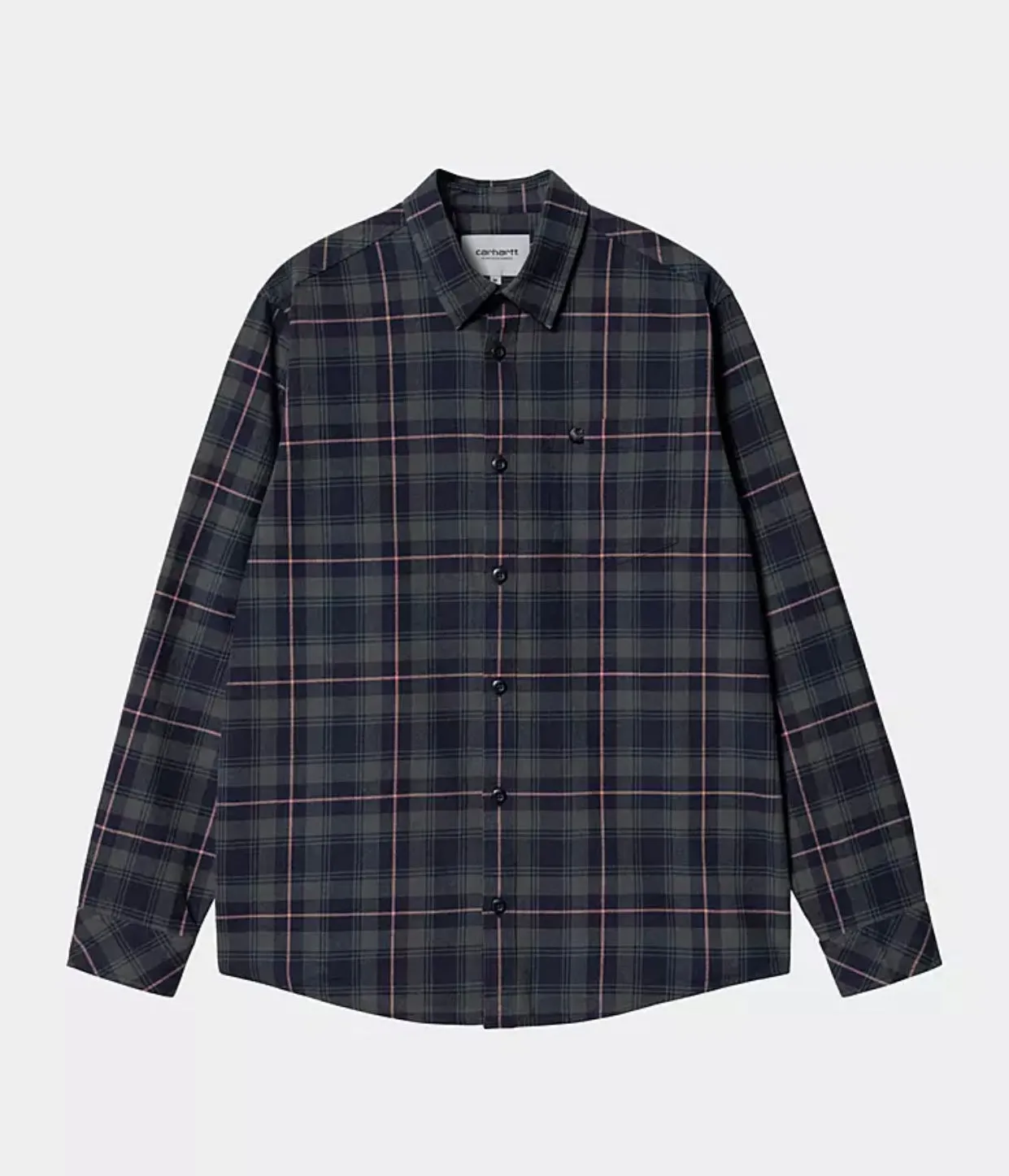Carhartt WIP Lermond L/S Shirt Lermond Check, Juniper/Dark Navy