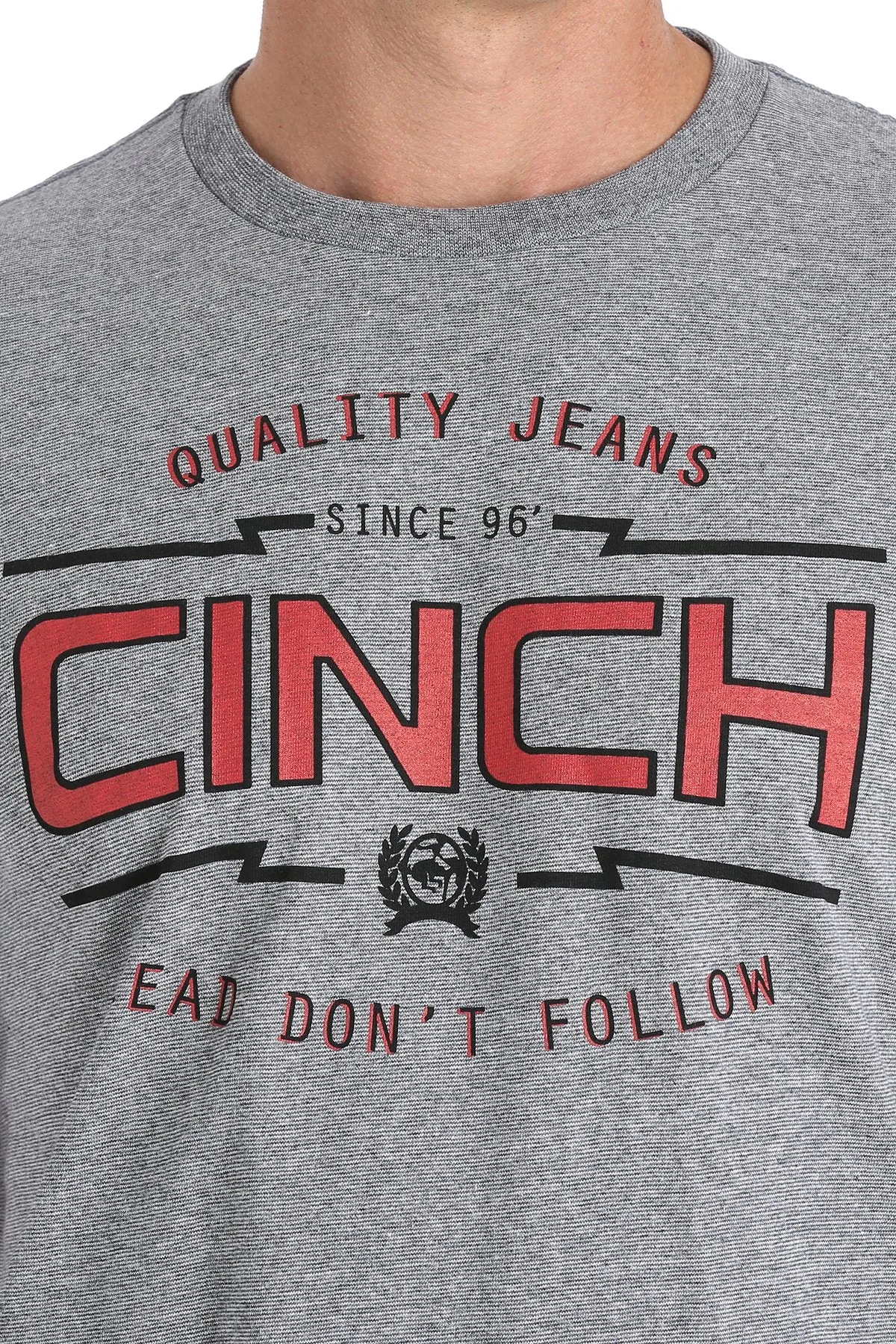 CINCH MEN'S CLASSIC LOGO TEE - CARBON STYLE MTT1690377