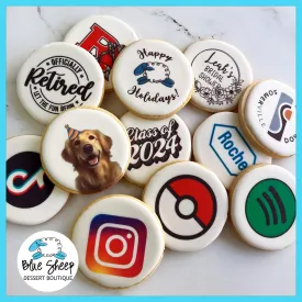 Corporate Logo Cookies - Printed