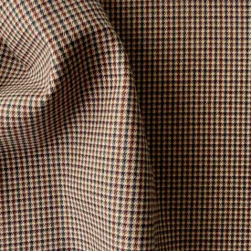 Cozy Coffee Checked Cotton Flannel (Made in Italy)