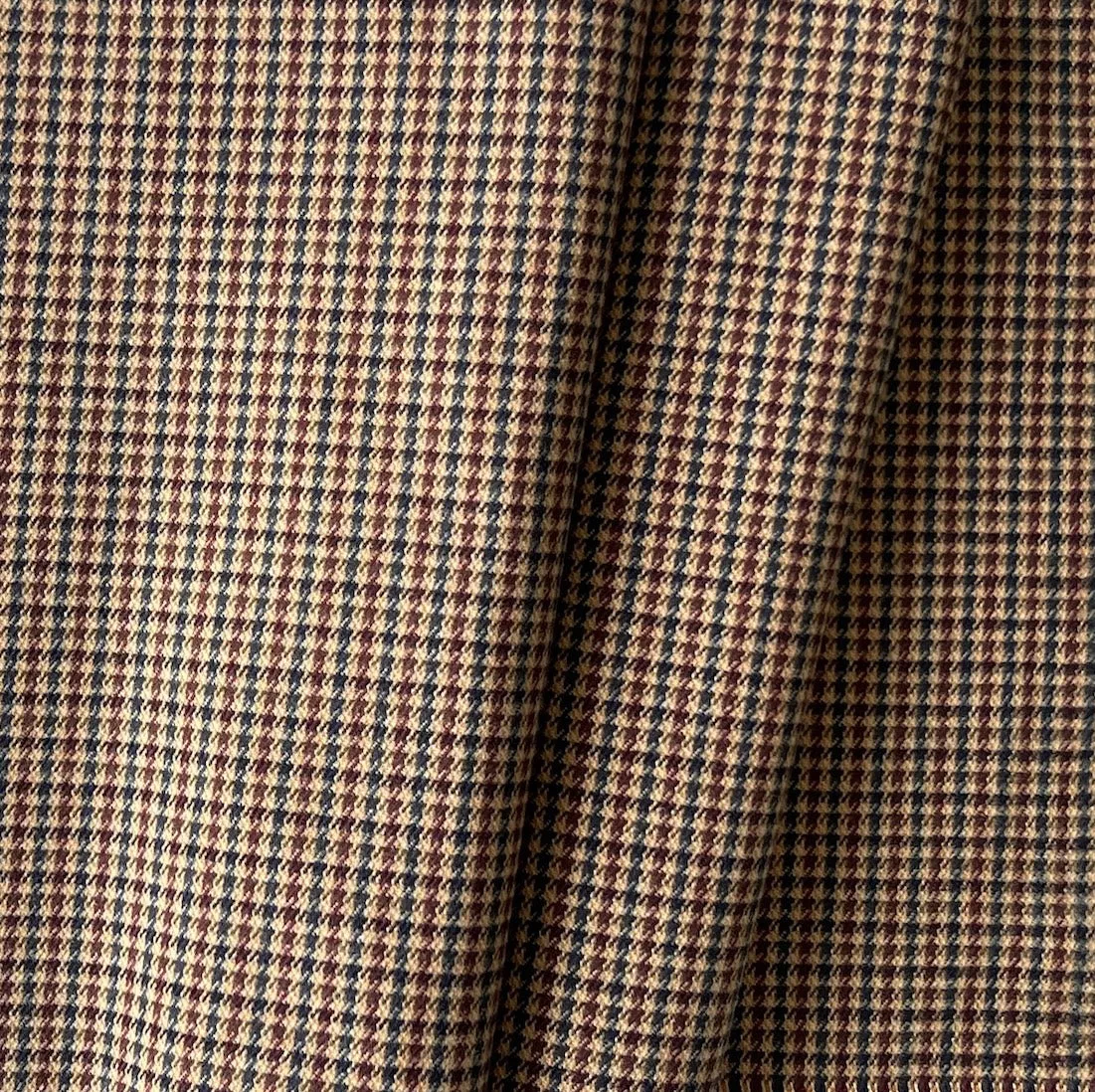 Cozy Coffee Checked Cotton Flannel (Made in Italy)