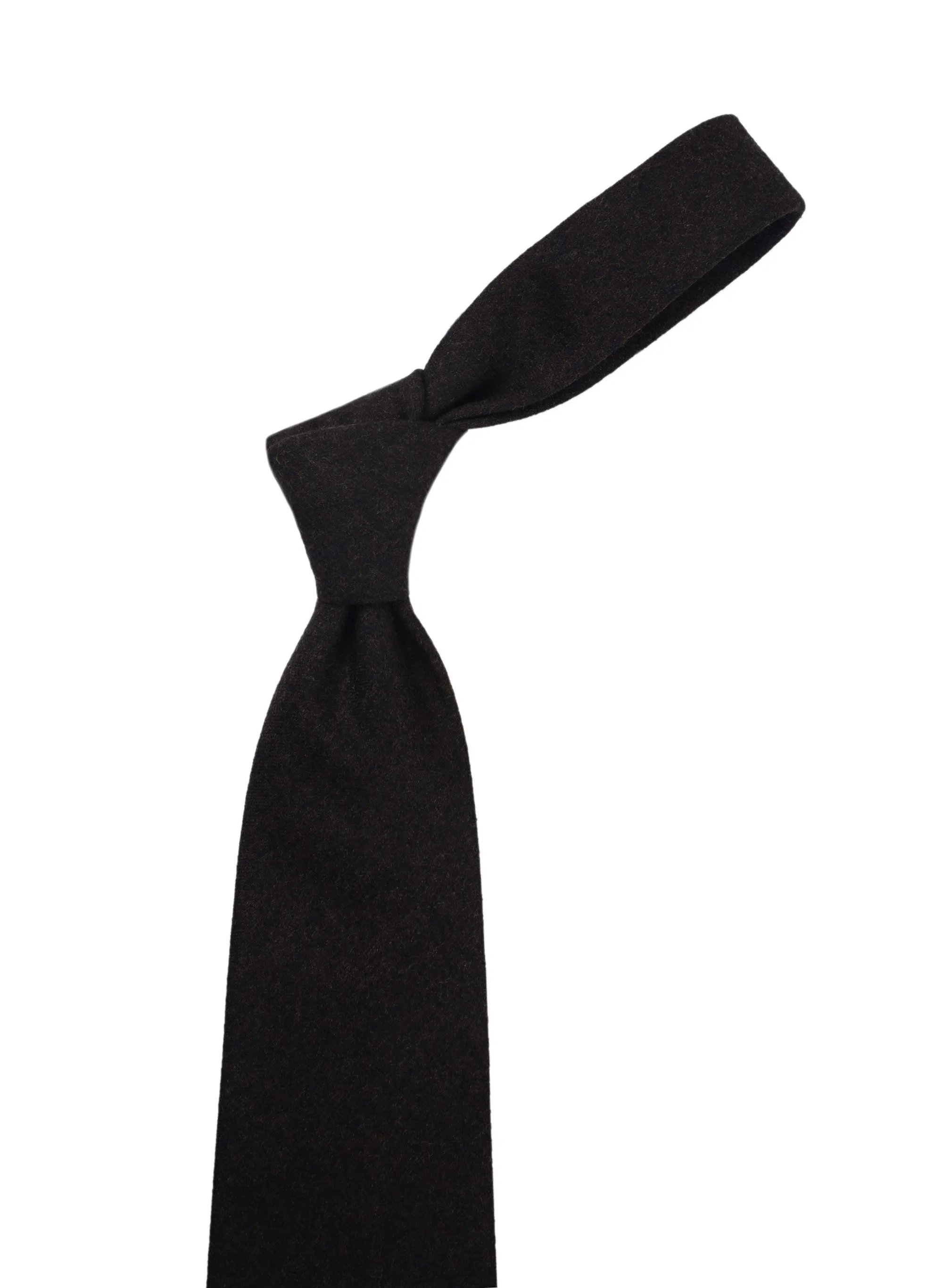 Dark Chocolate Brown Flannel Tie