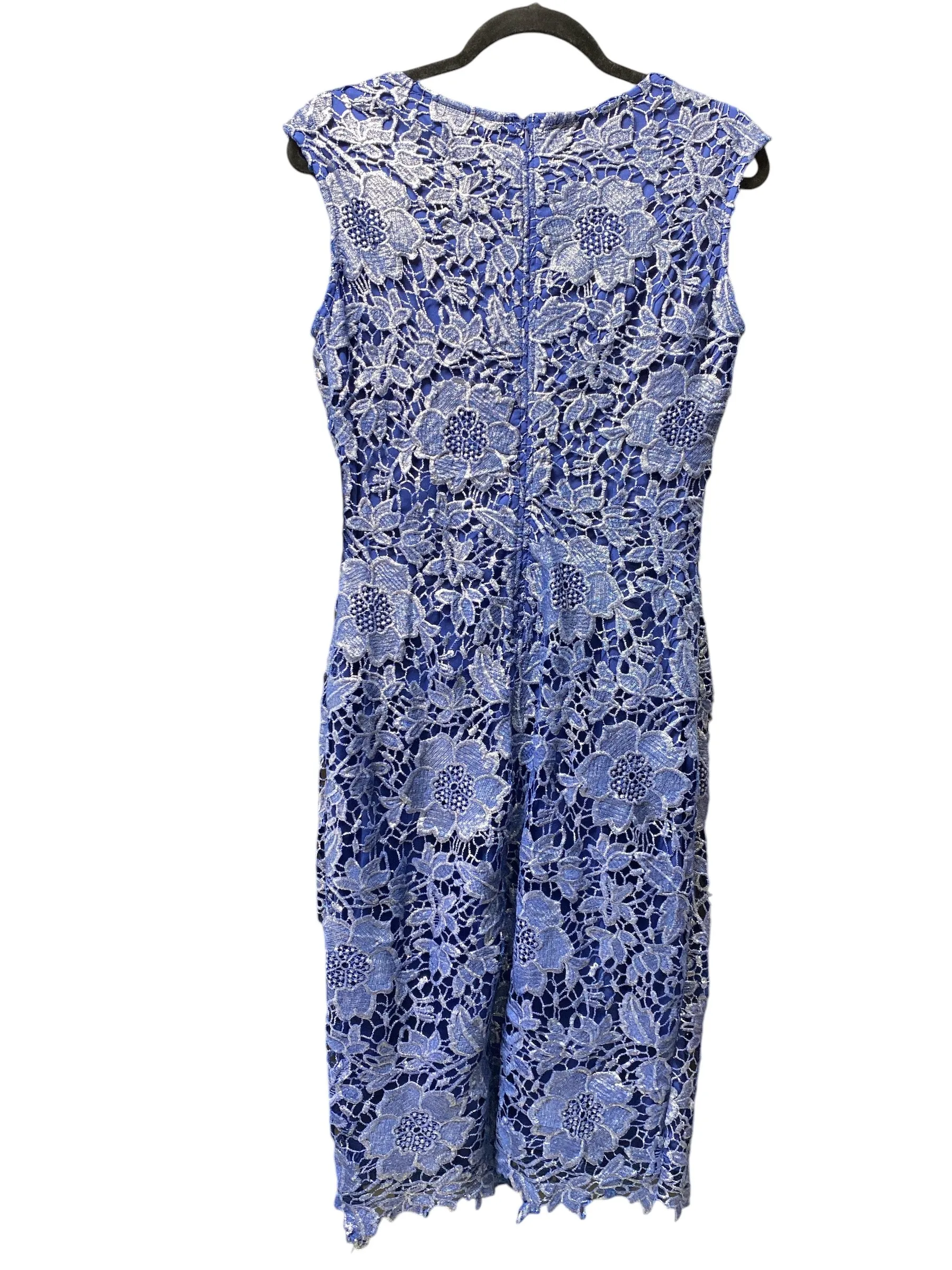 Dress Casual Short By New York And Co In Blue & Silver, Size: 8