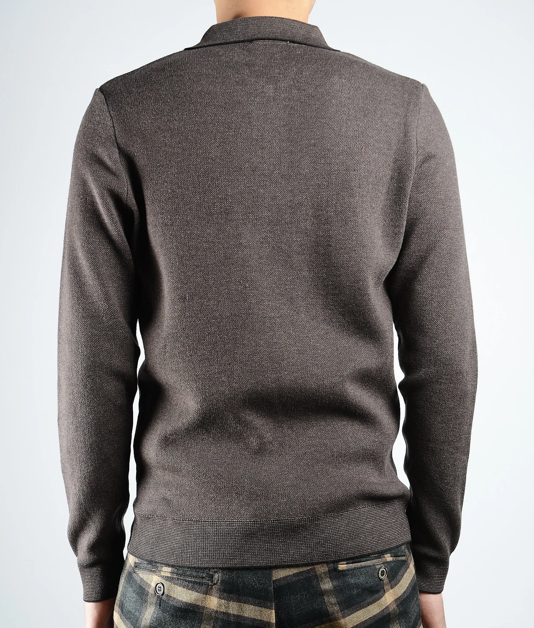 DT 1/4 Zip Melange Polo Ls