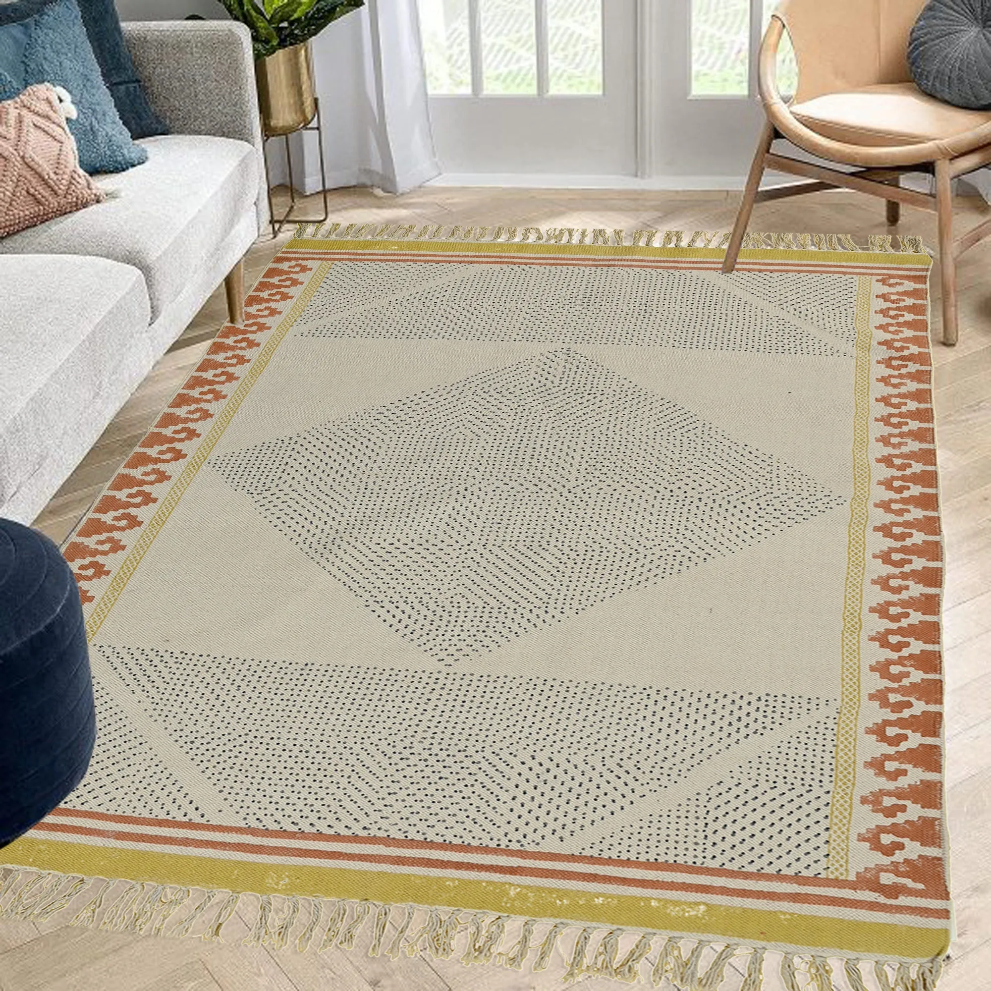 DYNAMO - BLOCK PRINTED RUG