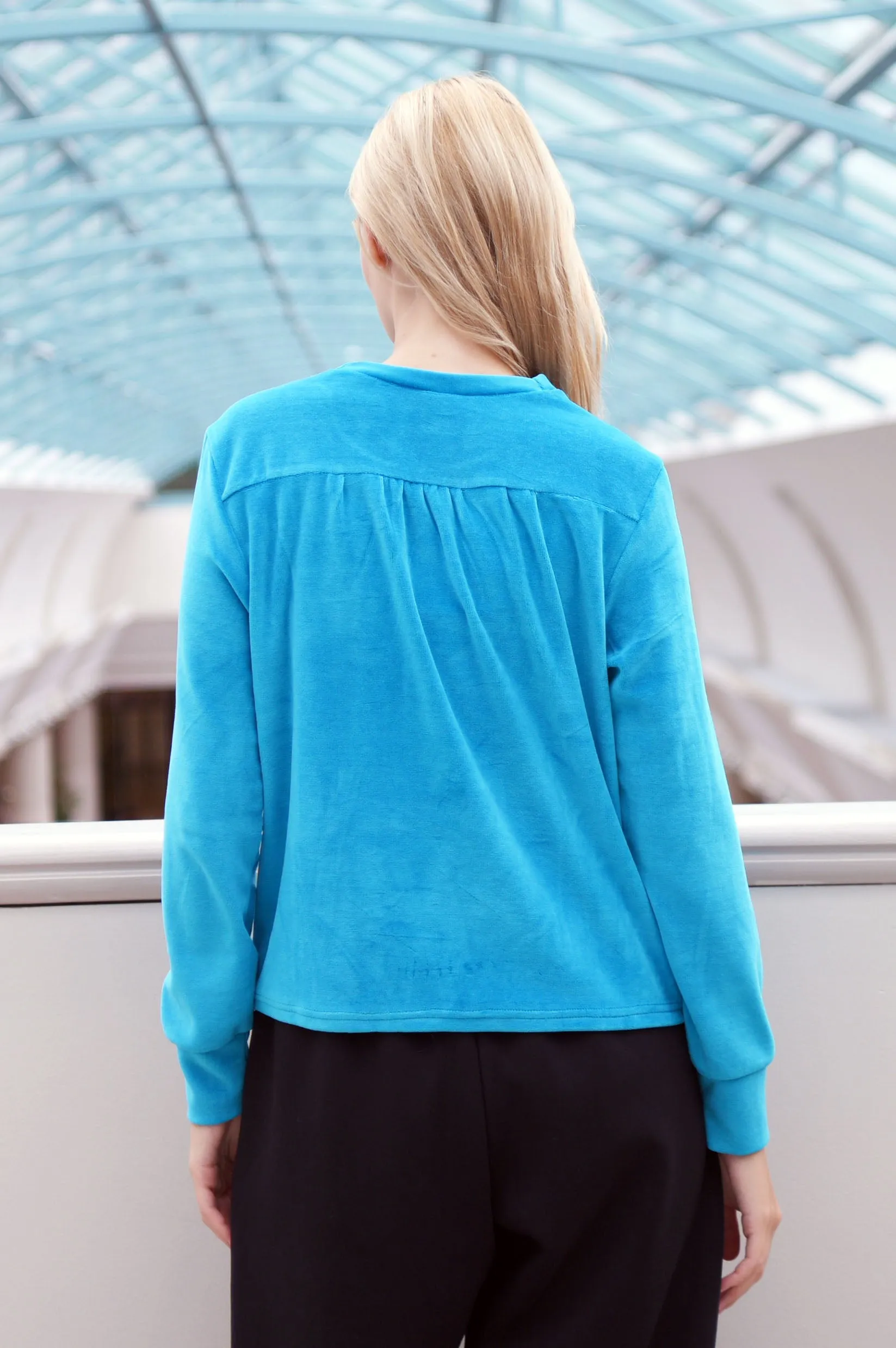 ELSIE VELOUR TOP (Final Sale)