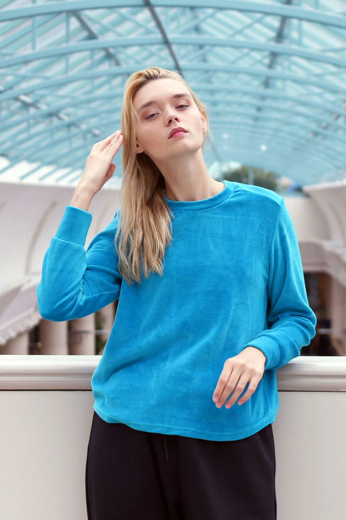 ELSIE VELOUR TOP (Final Sale)