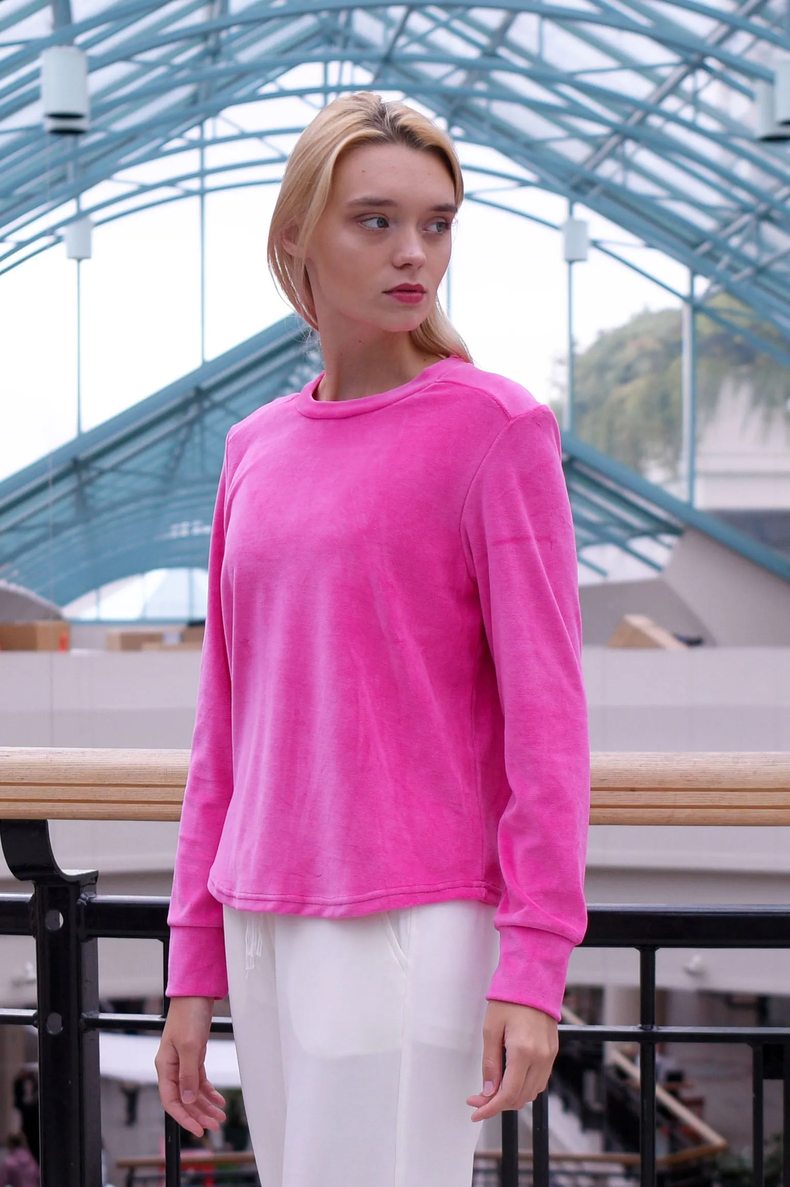ELSIE VELOUR TOP (Final Sale)