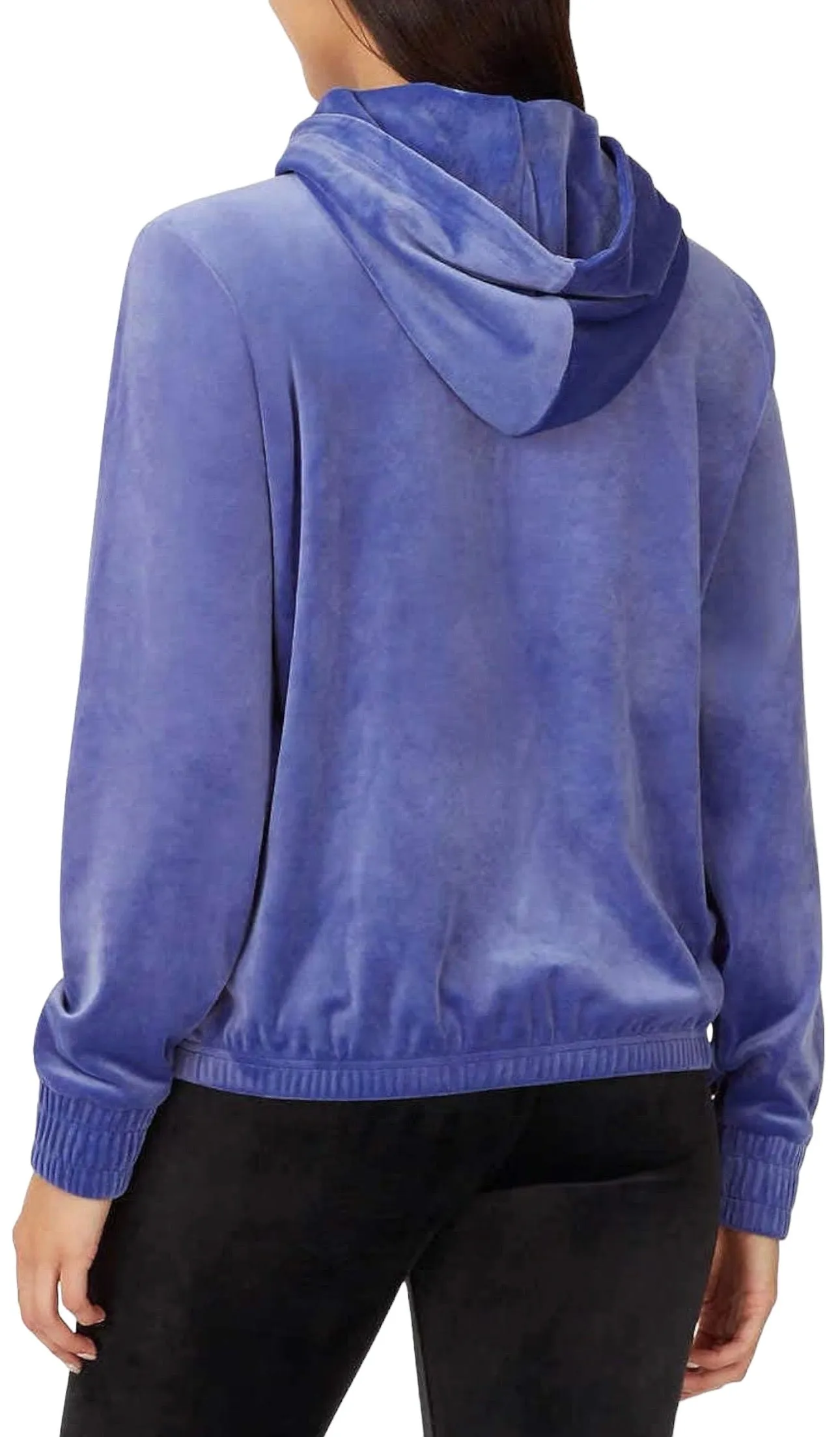 Fila Womens Velour Quarter Zip Hoodie Marlin Medium