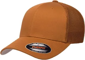 Flexfit 6511 Fitted Mid-Profile Stretchable Mesh Panels Trucker Cap | Bulk Pack Available