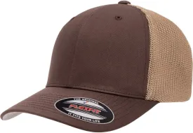 Flexfit 6511 Fitted Mid-Profile Stretchable Mesh Panels Trucker Cap | Bulk Pack Available