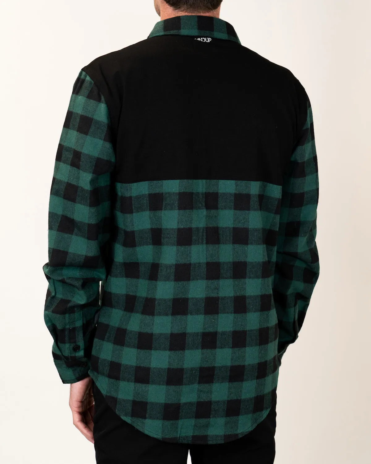 FlexTop Flannel - Pine Green & Black