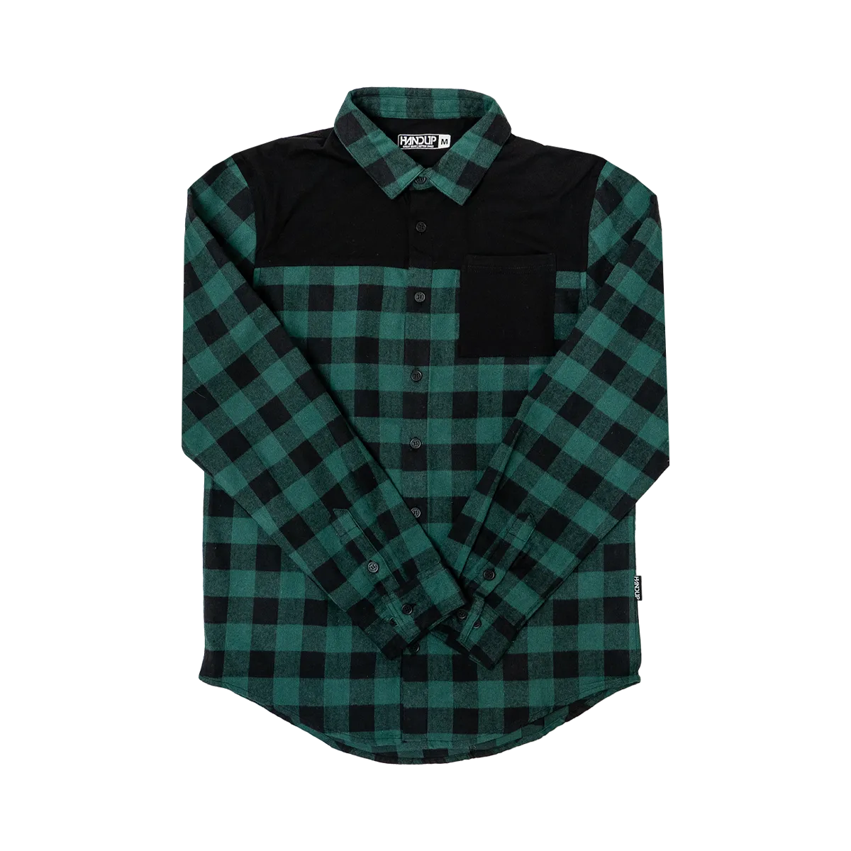FlexTop Flannel - Pine Green & Black