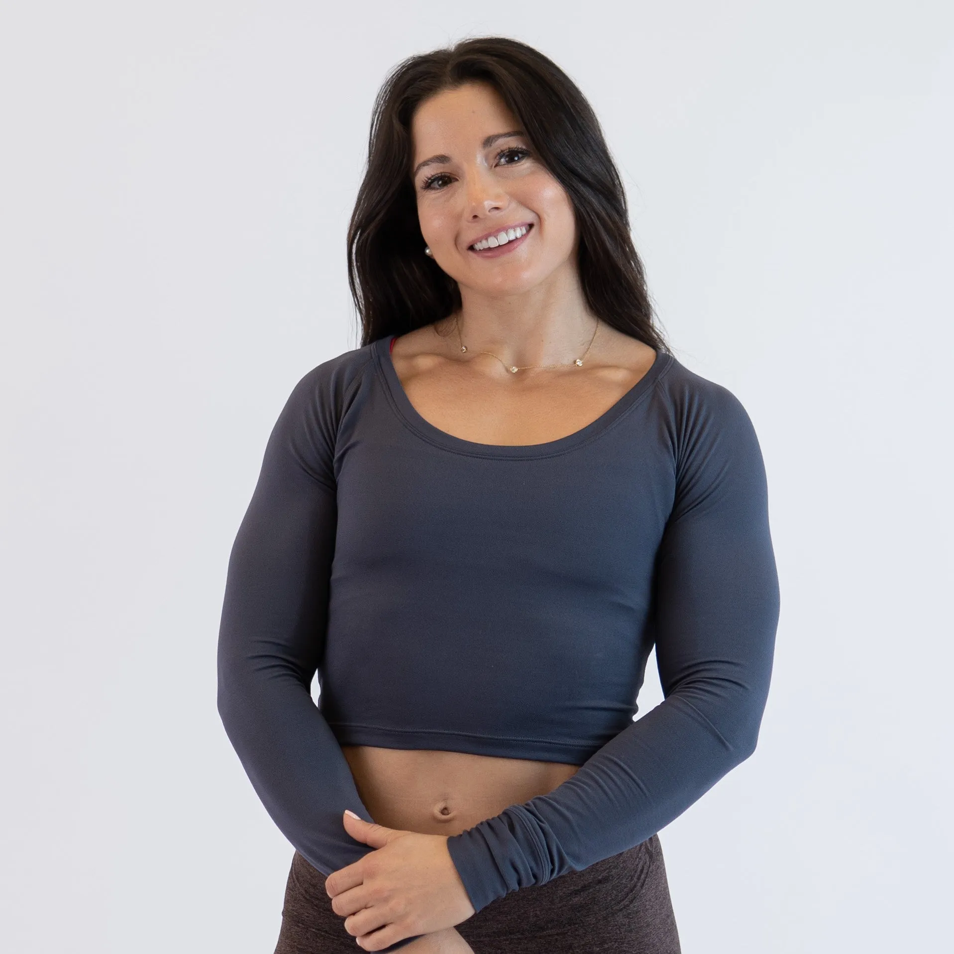 Foundation Scoop Crop Long Sleeve