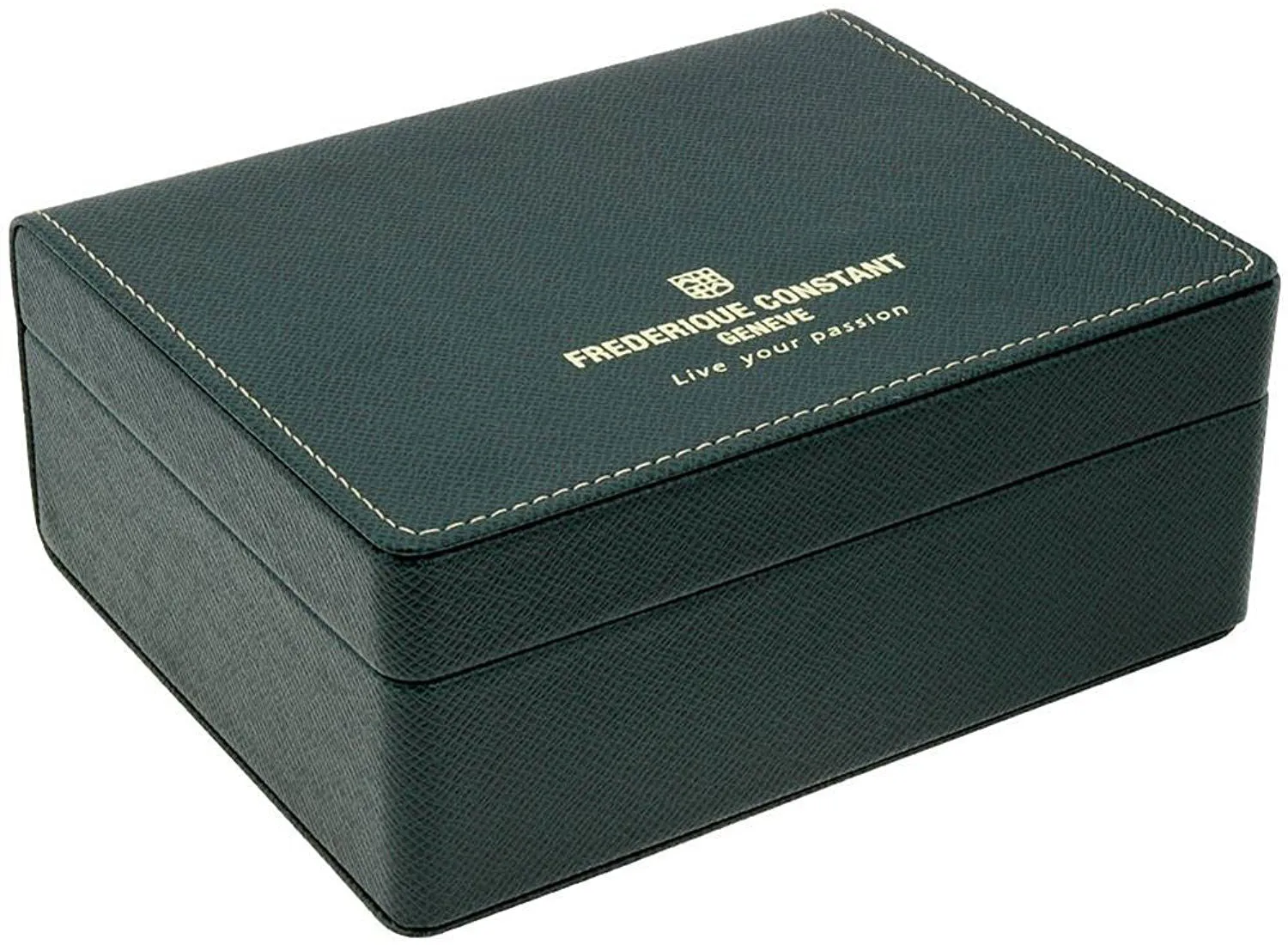 Frederique Constant Classics GMT Stainless Steel Blue Dial Blue Leather Strap Date Quartz Mens Watch FC-252NS5B6